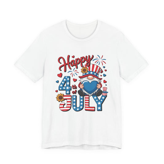 4th of July Gnome T-Shirt – Happy 4th of July Patriotic Tee