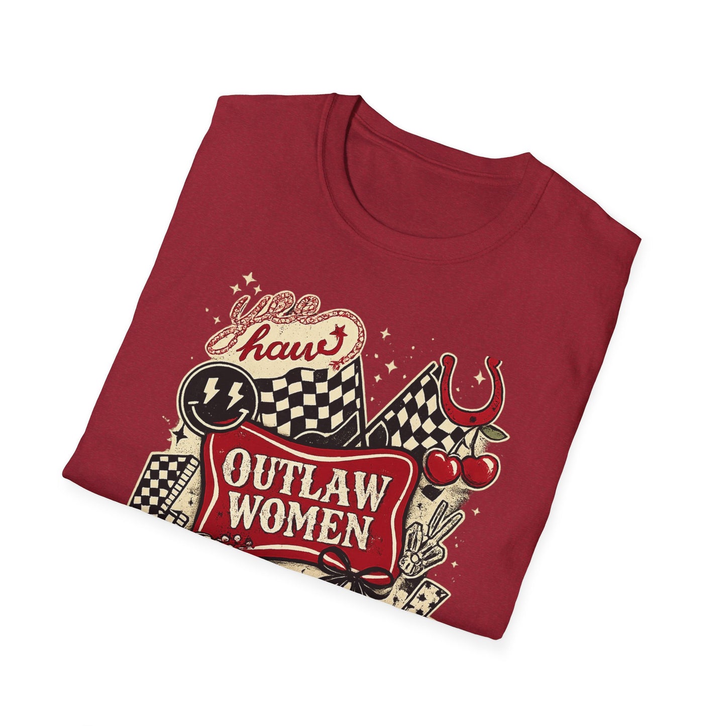 Outlaw Women T-Shirt — Raising Hell Vintage Rockabilly Design