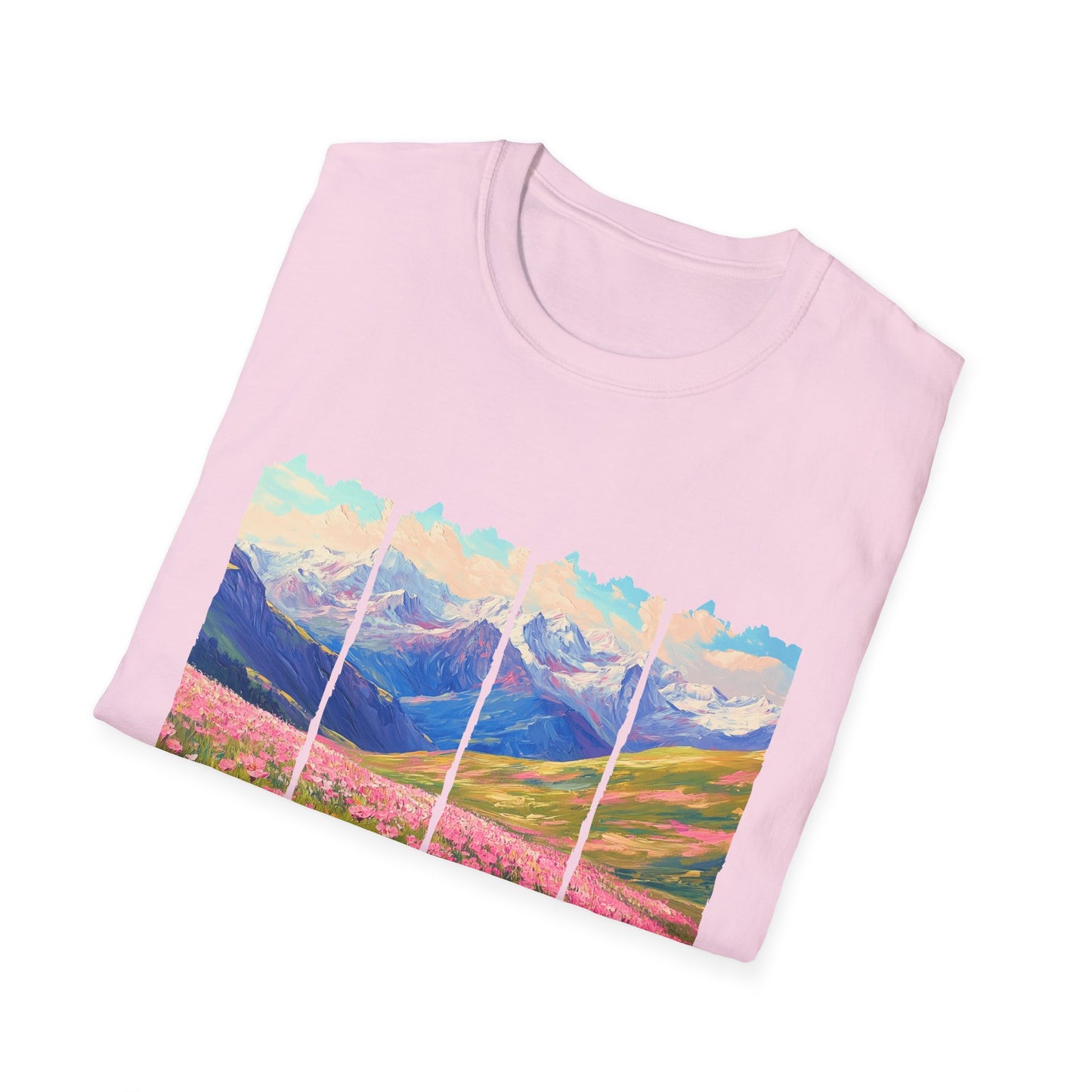 Mountain Wildflower Panel T-Shirt — Colorado 2024 Scenic Nature Tee