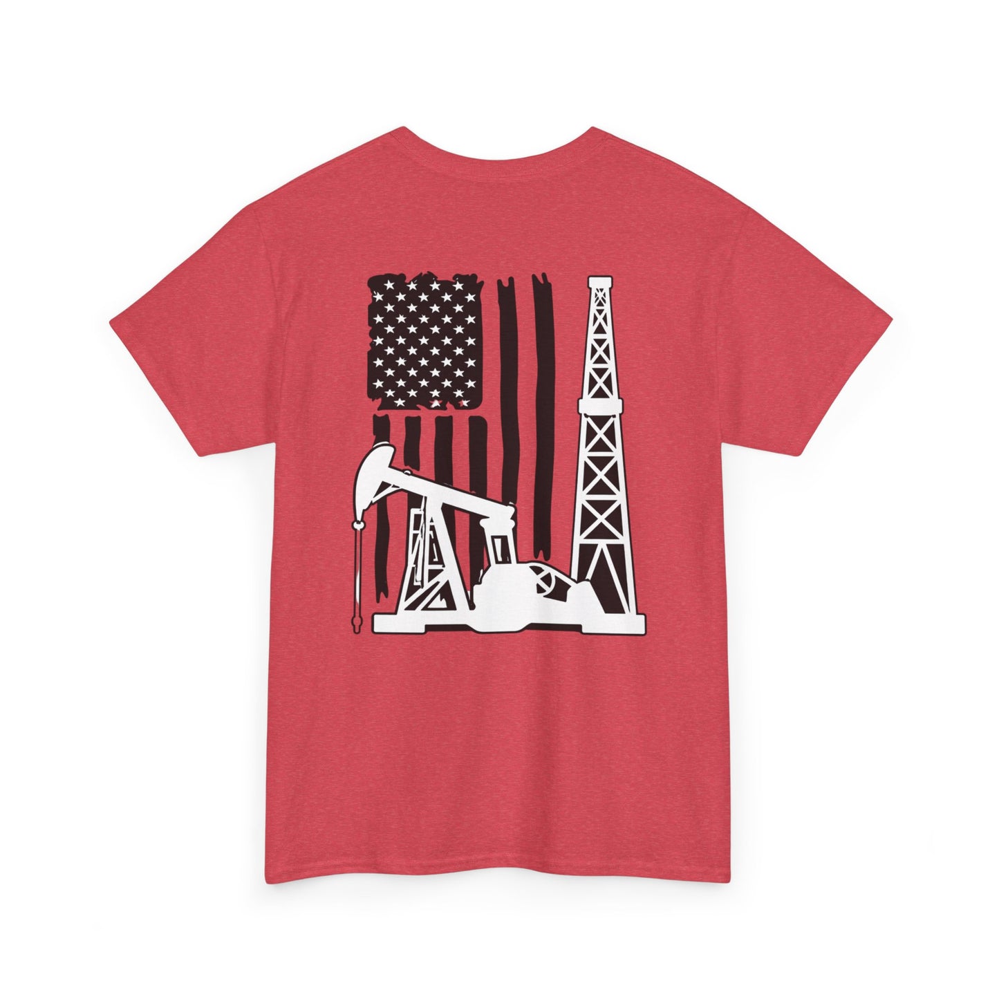 Oilfield Flag Tee — American Oil Rig Graphic T-Shirt