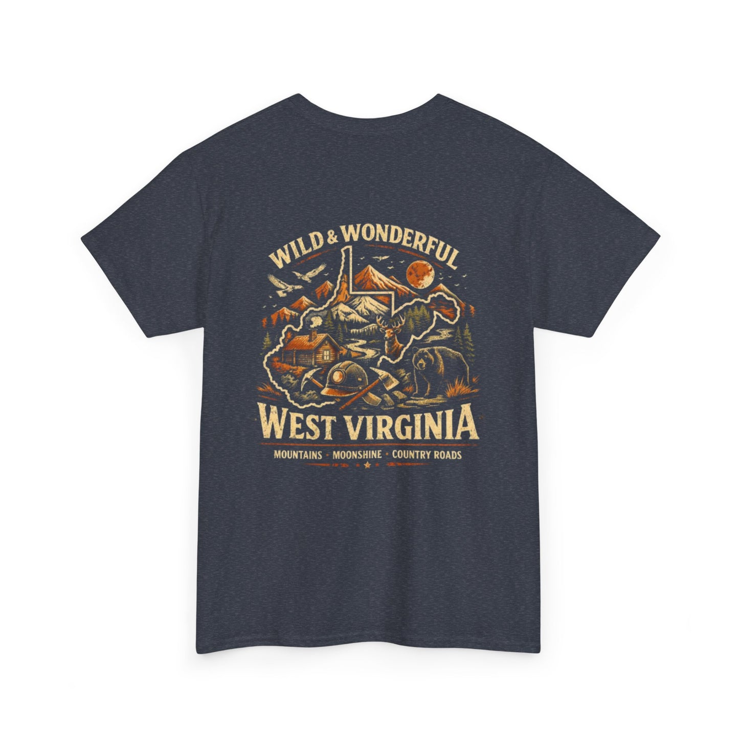 West Virginia Tee - "Wild & Wonderful" Scenic Mountains & Outdoors Shirt