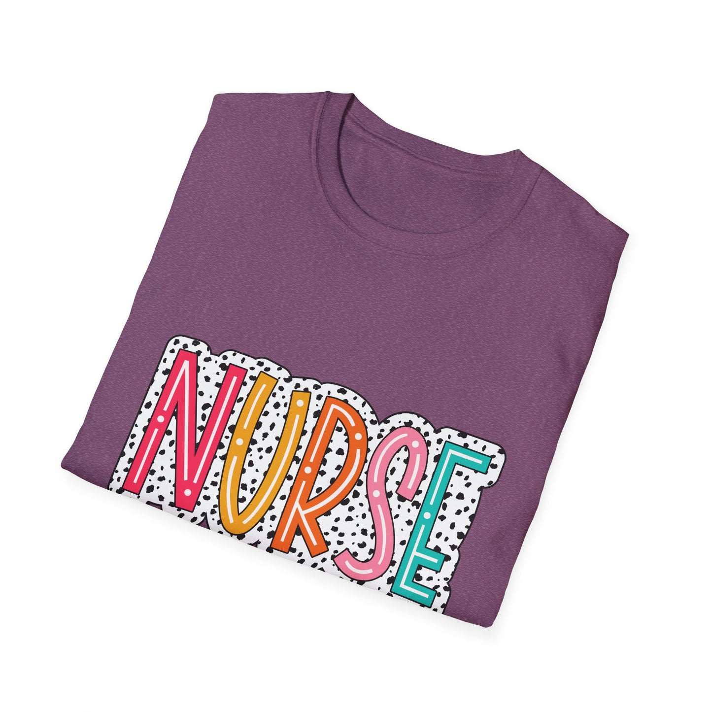 Nurse Colorblock Graphic T-Shirt — Fun Retro Medical Appreciation Tee