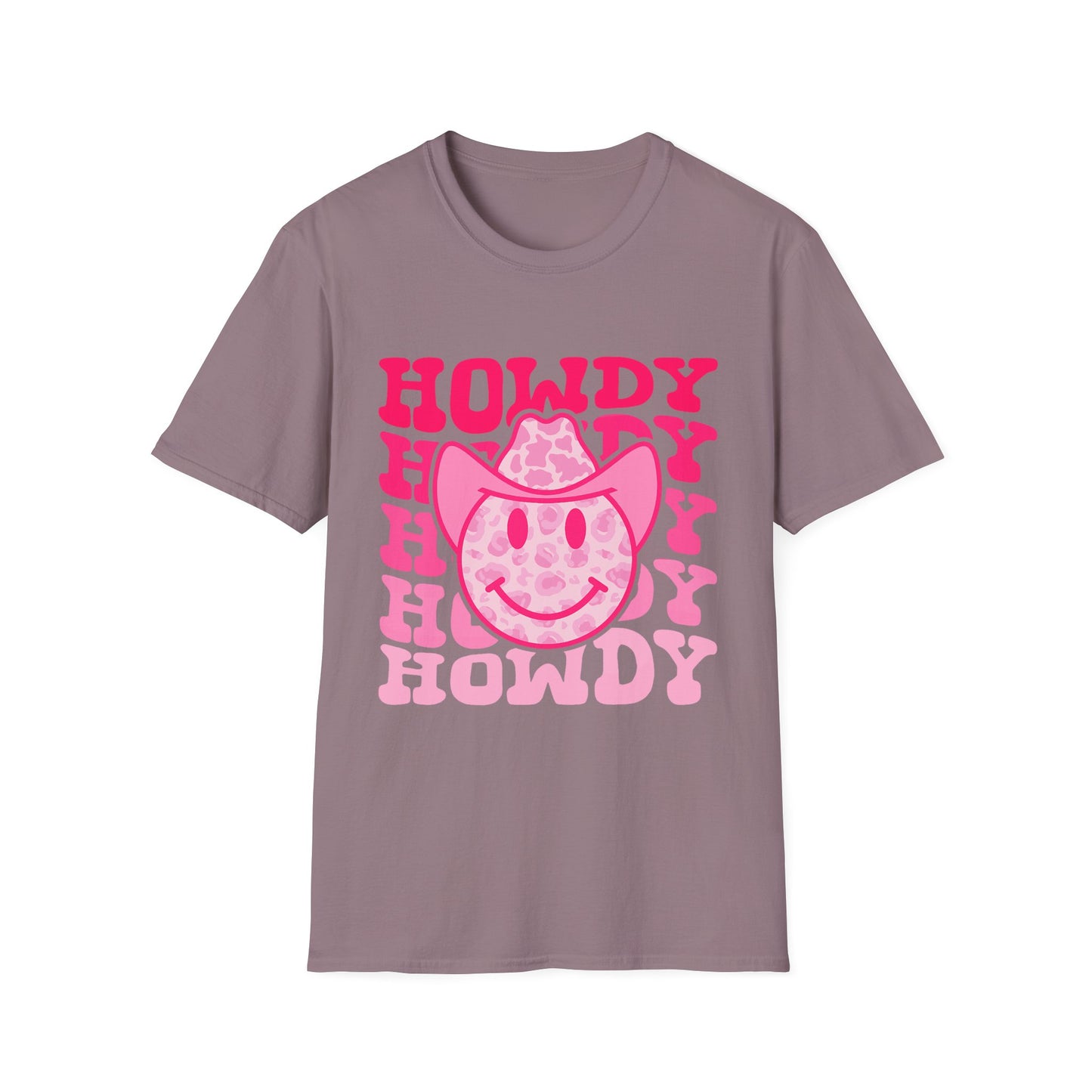 Howdy Pink Smiley Cowboy T-Shirt