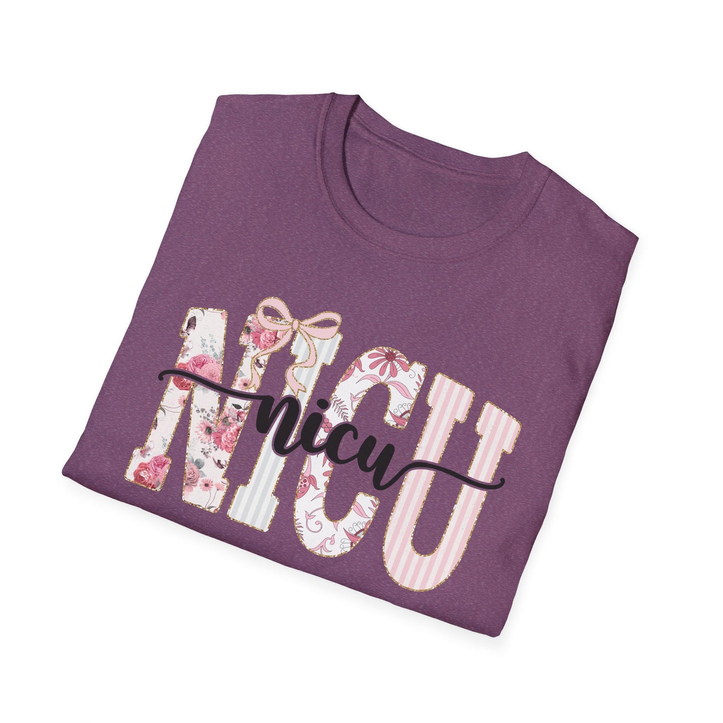 NICU Floral T-Shirt — Support Nurse/Parent Newborn ICU Shirt