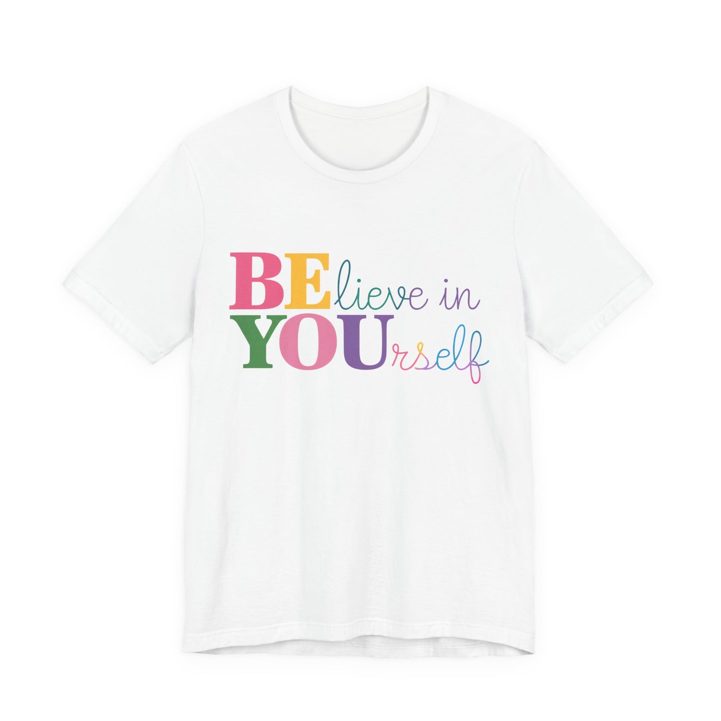 Believe in Yourself Colorblock Tee