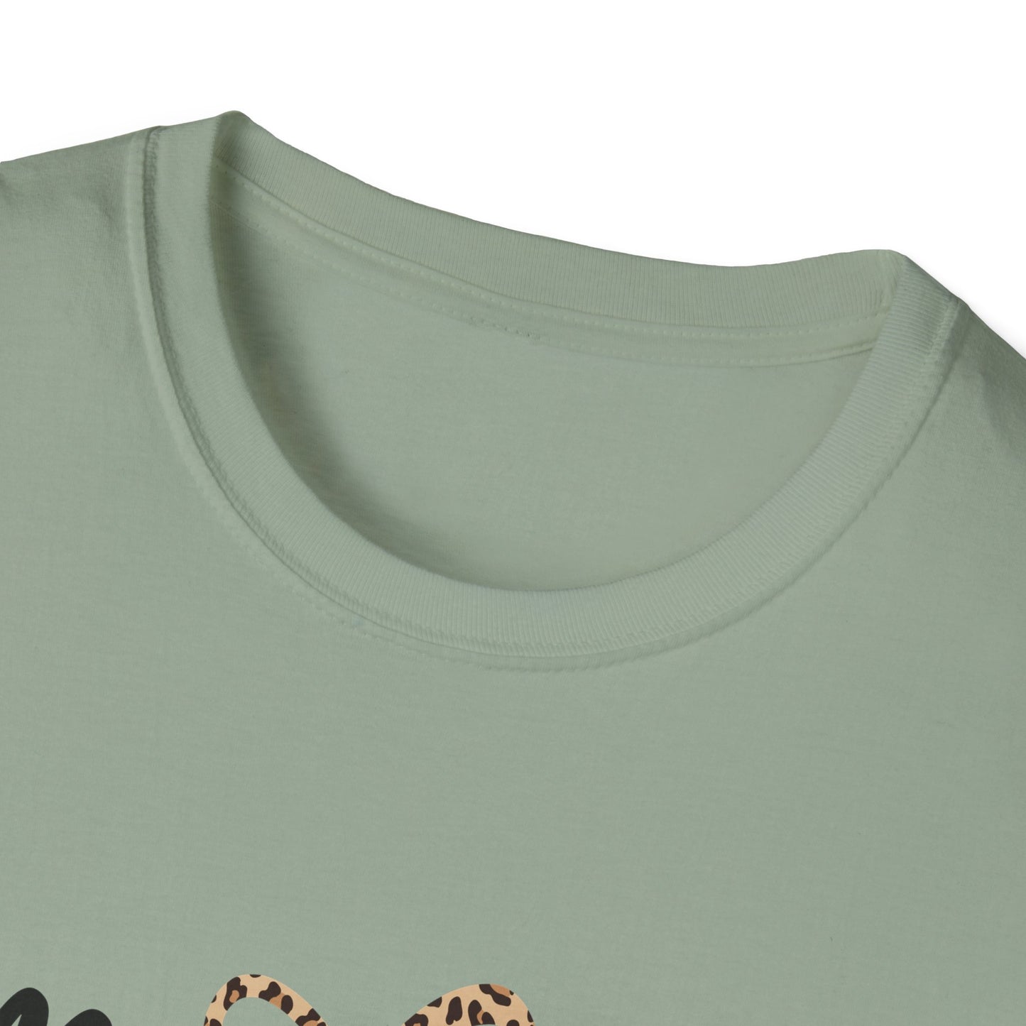 Teacher Graphic Tee — "I'm Literally Just a Teacher" Leopard Bow