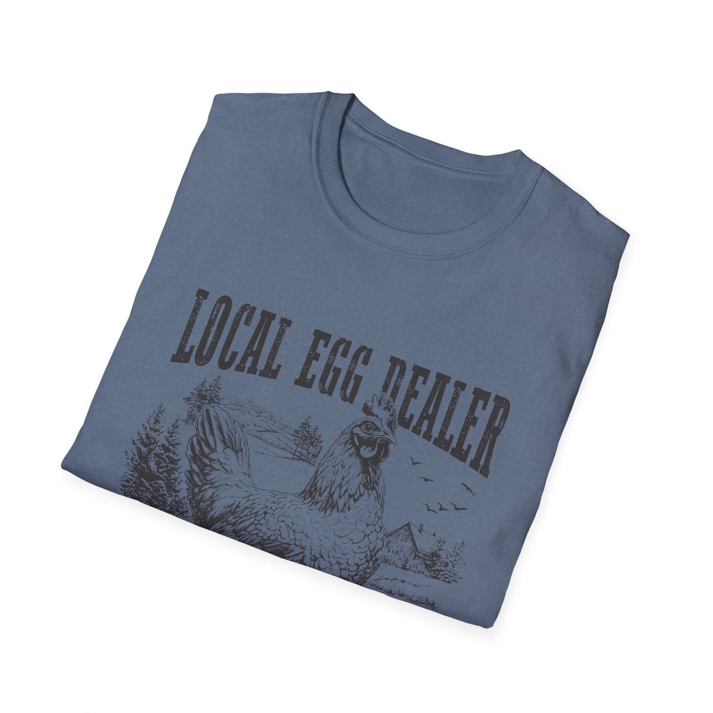 Local Egg Dealer T-Shirt — Vintage Chicken Farm Tee