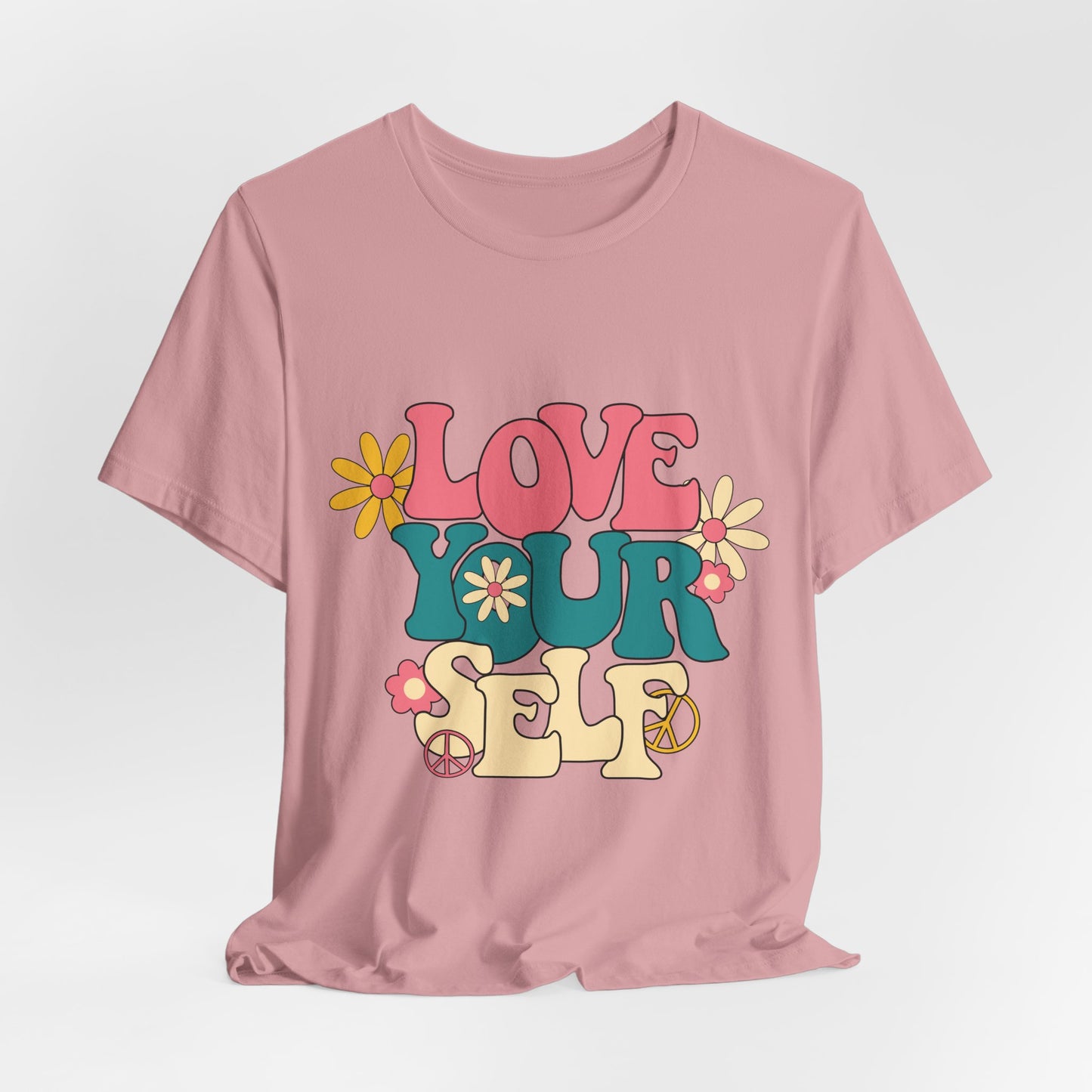 Love Your Self Retro Floral Tee