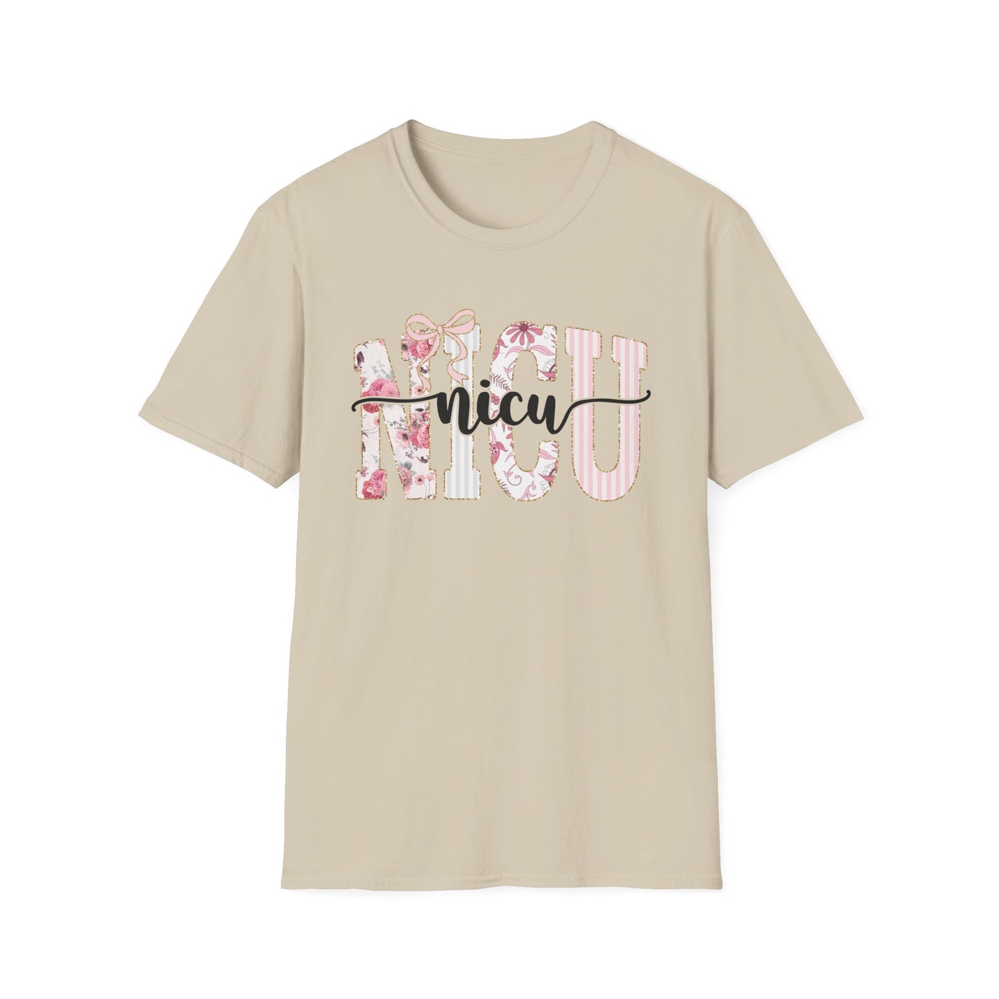 NICU Floral T-Shirt — Support Nurse/Parent Newborn ICU Shirt