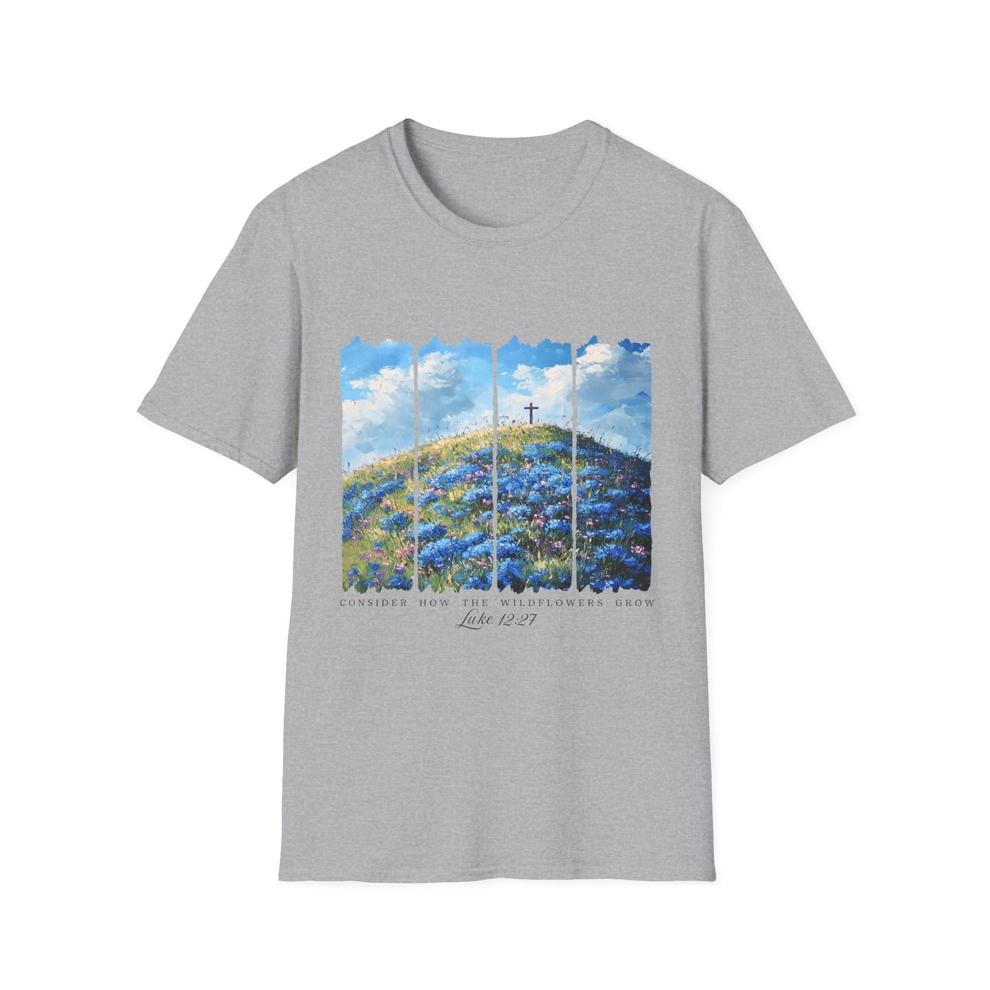 Resurrection Cross Landscape T‑Shirt — Christian Easter Faith Tee