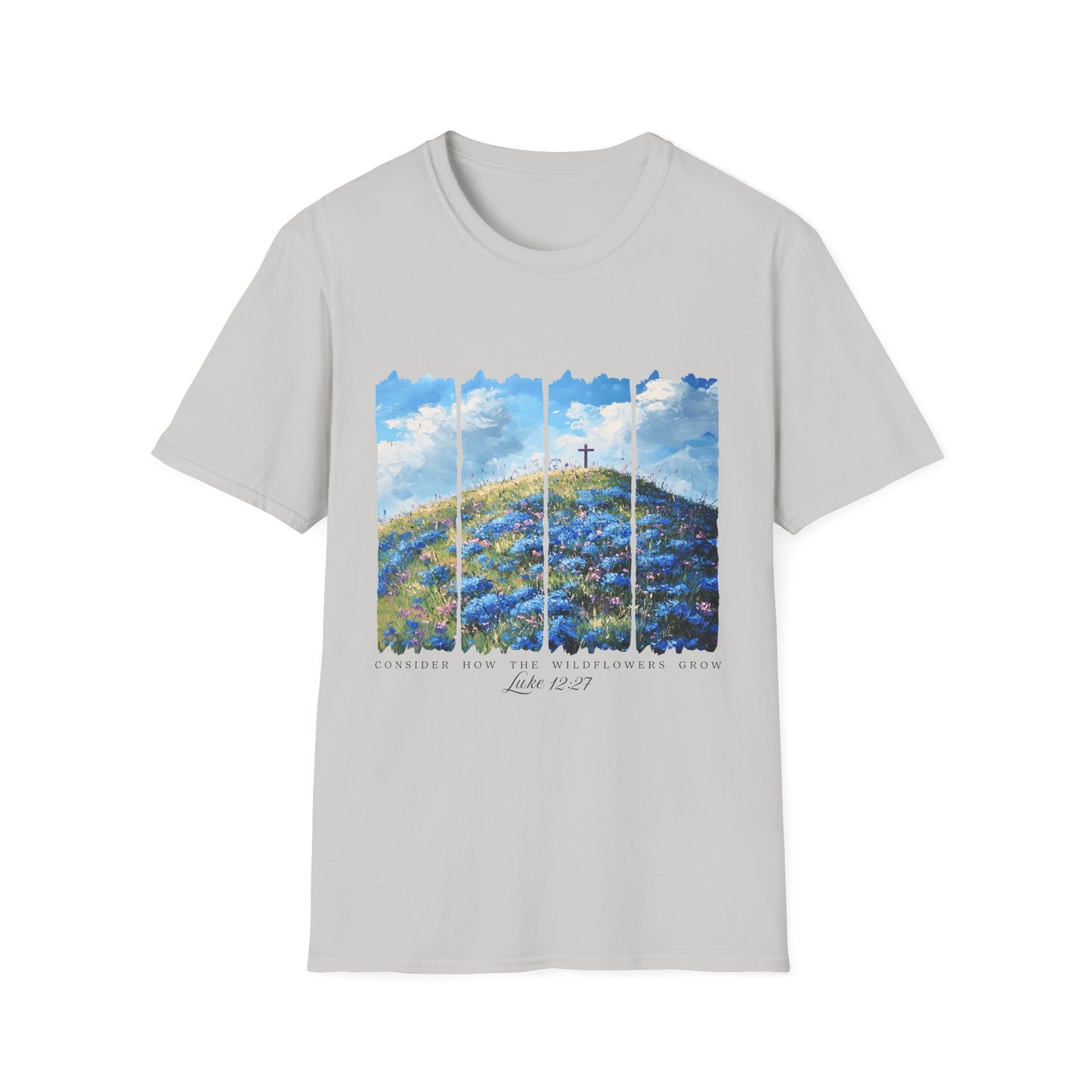 Resurrection Cross Landscape T‑Shirt — Christian Easter Faith Tee