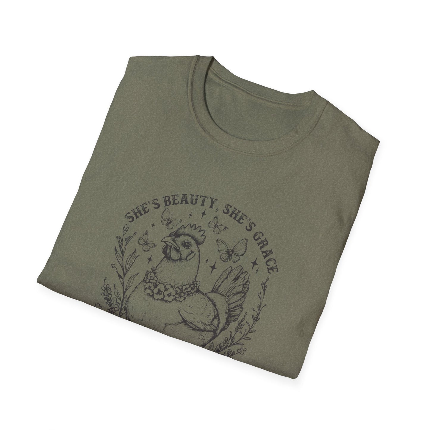 She'll Peck You In The Face Chicken T-Shirt – Funny Farmyard Hen Graphic Tee
