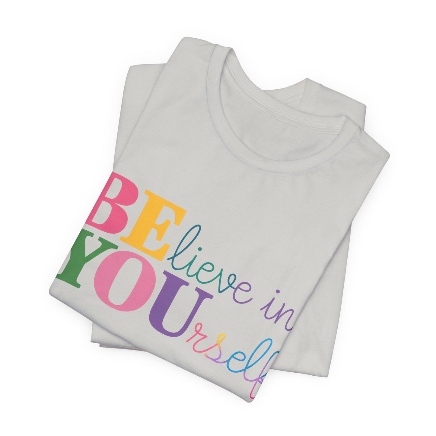 Believe in Yourself Colorblock Tee