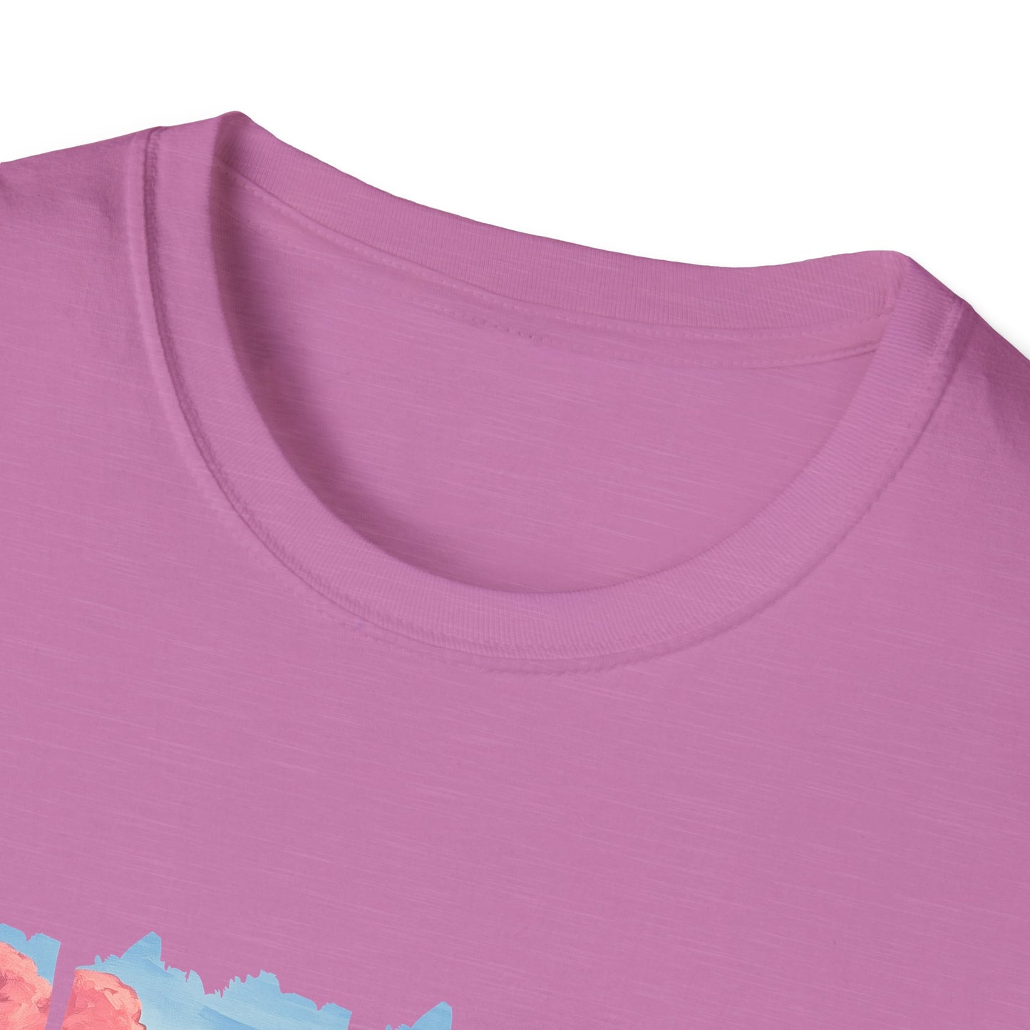 Scenic Mountain Sunset T-Shirt — Wildflower Valley Landscape Tee