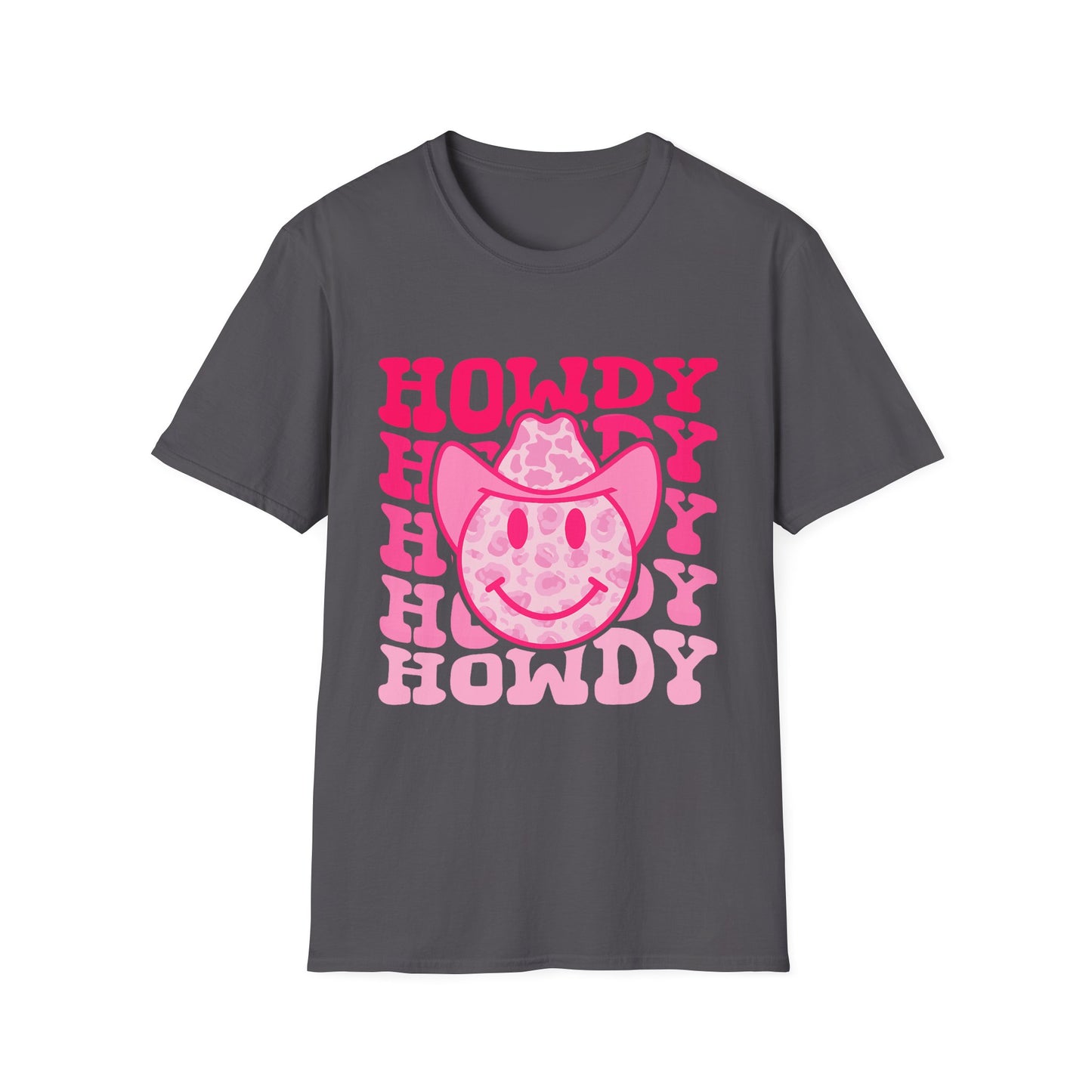 Howdy Pink Smiley Cowboy T-Shirt