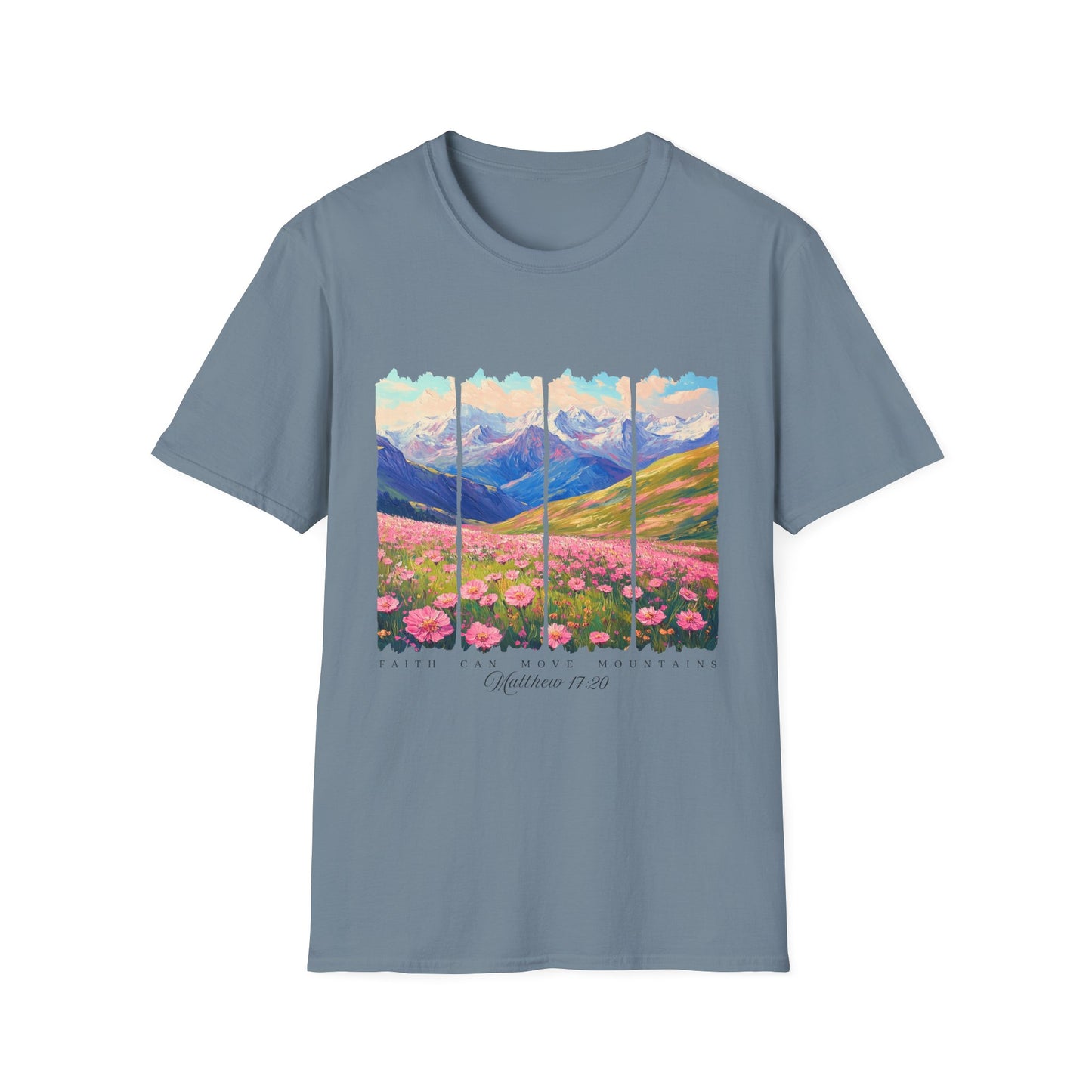 Mountain Wildflower Panel T-Shirt — Colorado 2024 Scenic Nature Tee