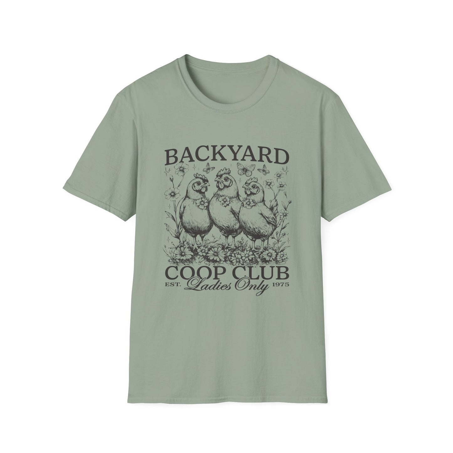 Backyard Coop Club T-Shirt — 'Ladies Only' Vintage Chicken Farm Tee
