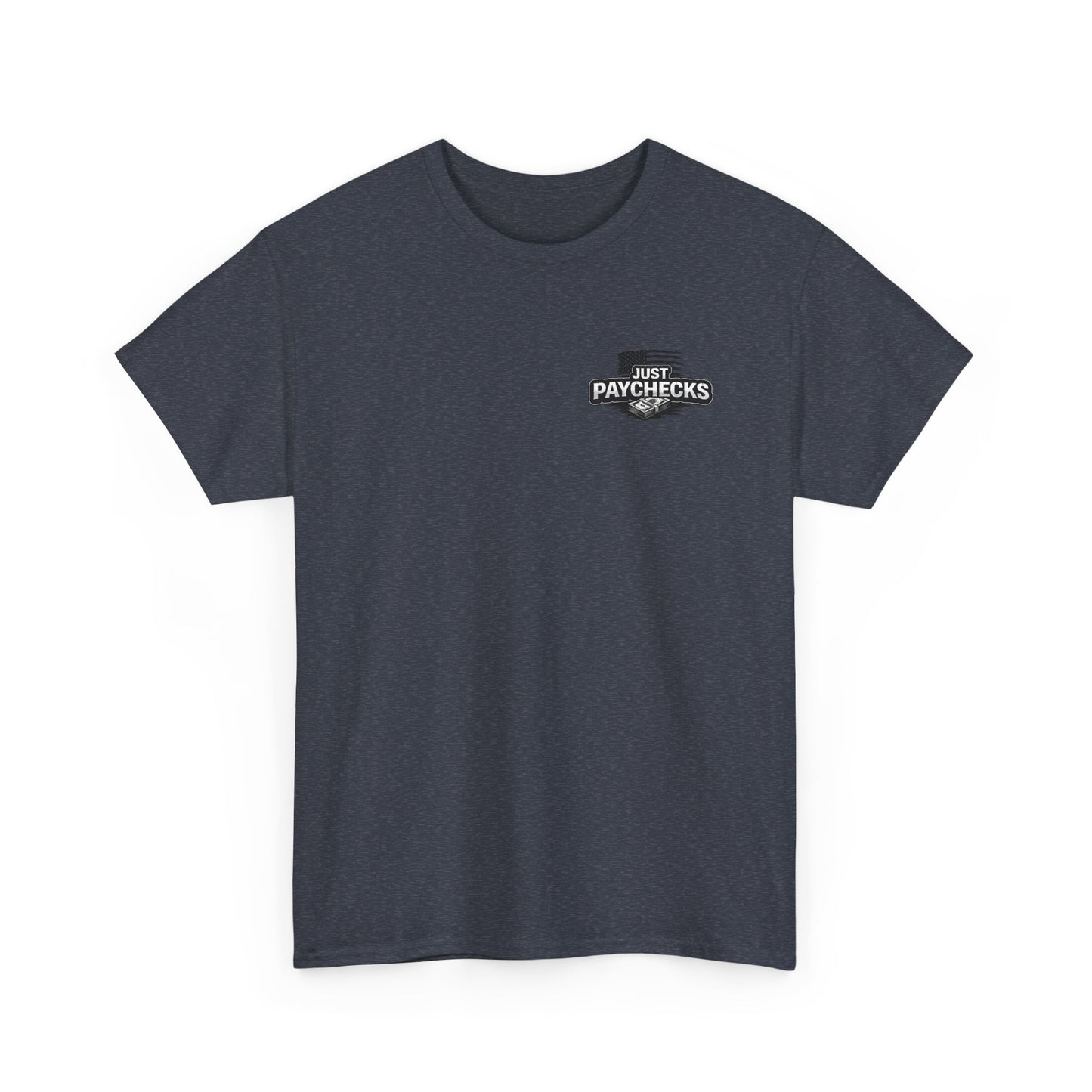 Truck Driver T-Shirt — "No Handouts Just Paychecks" Patriotic Semi-Truck Tee