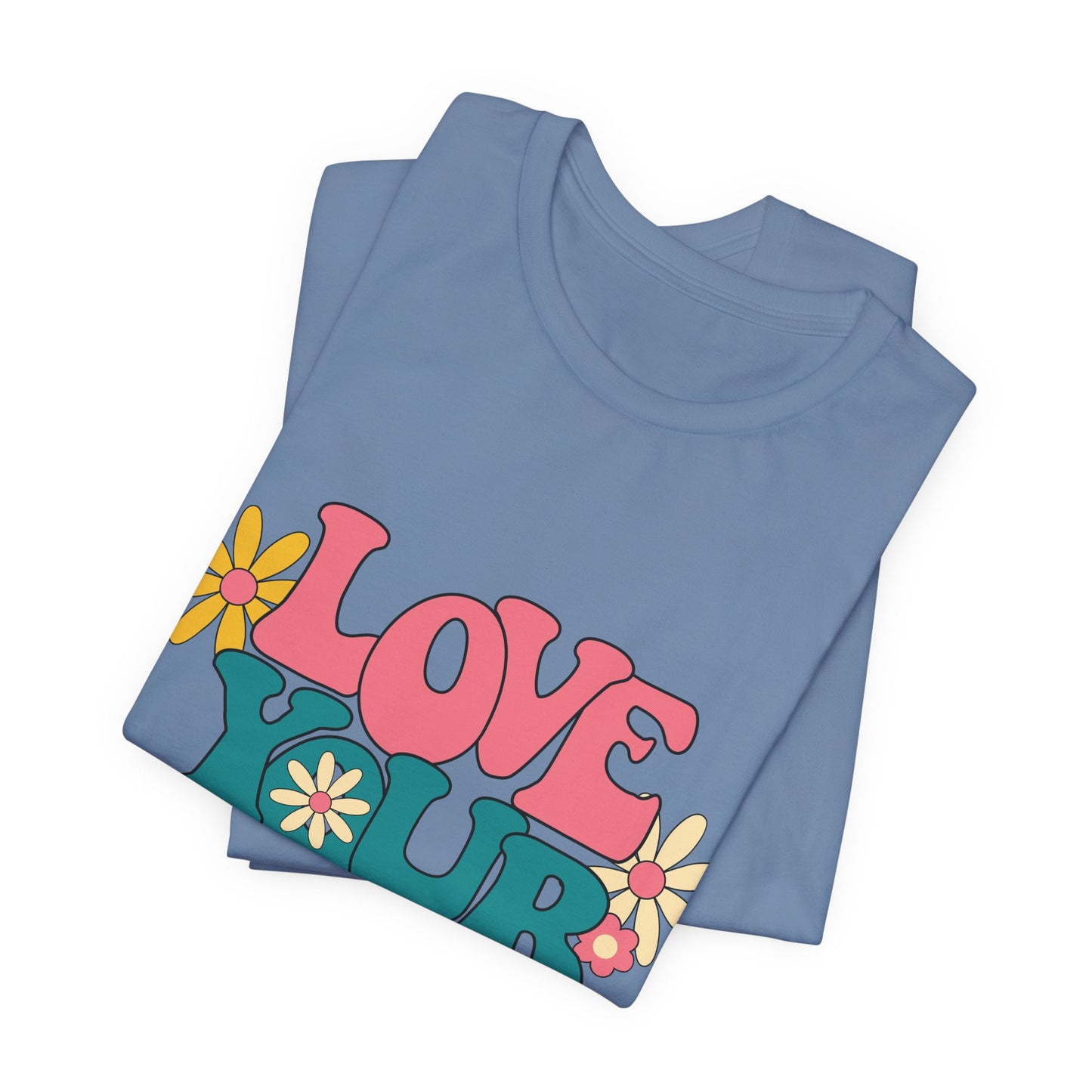 Love Your Self Retro Floral Tee