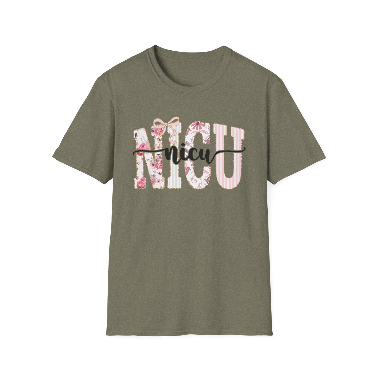 NICU Floral T-Shirt — Support Nurse/Parent Newborn ICU Shirt