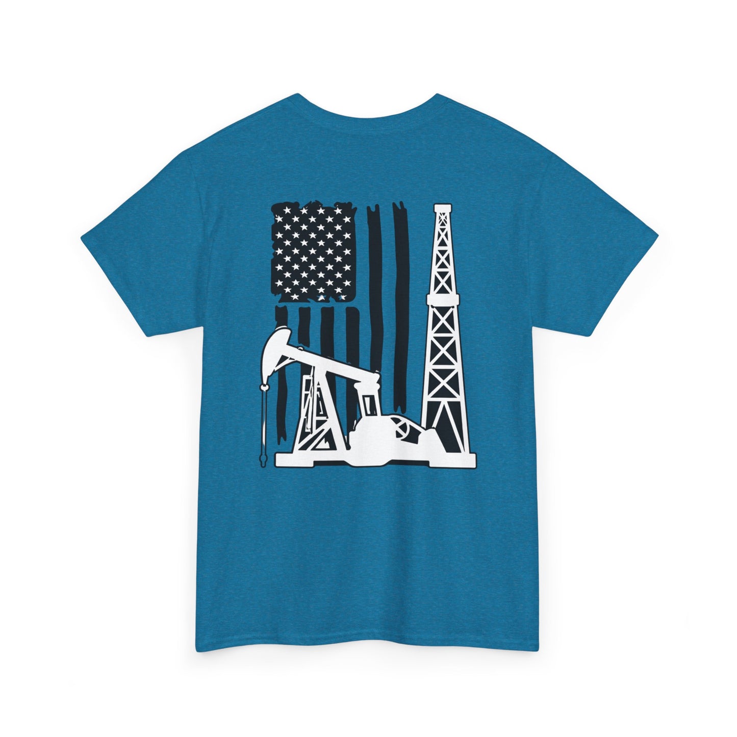 Oilfield Flag Tee — American Oil Rig Graphic T-Shirt