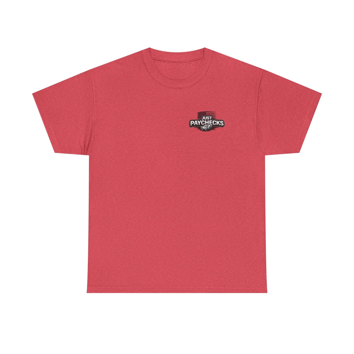 Truck Driver T-Shirt — "No Handouts Just Paychecks" Patriotic Semi-Truck Tee