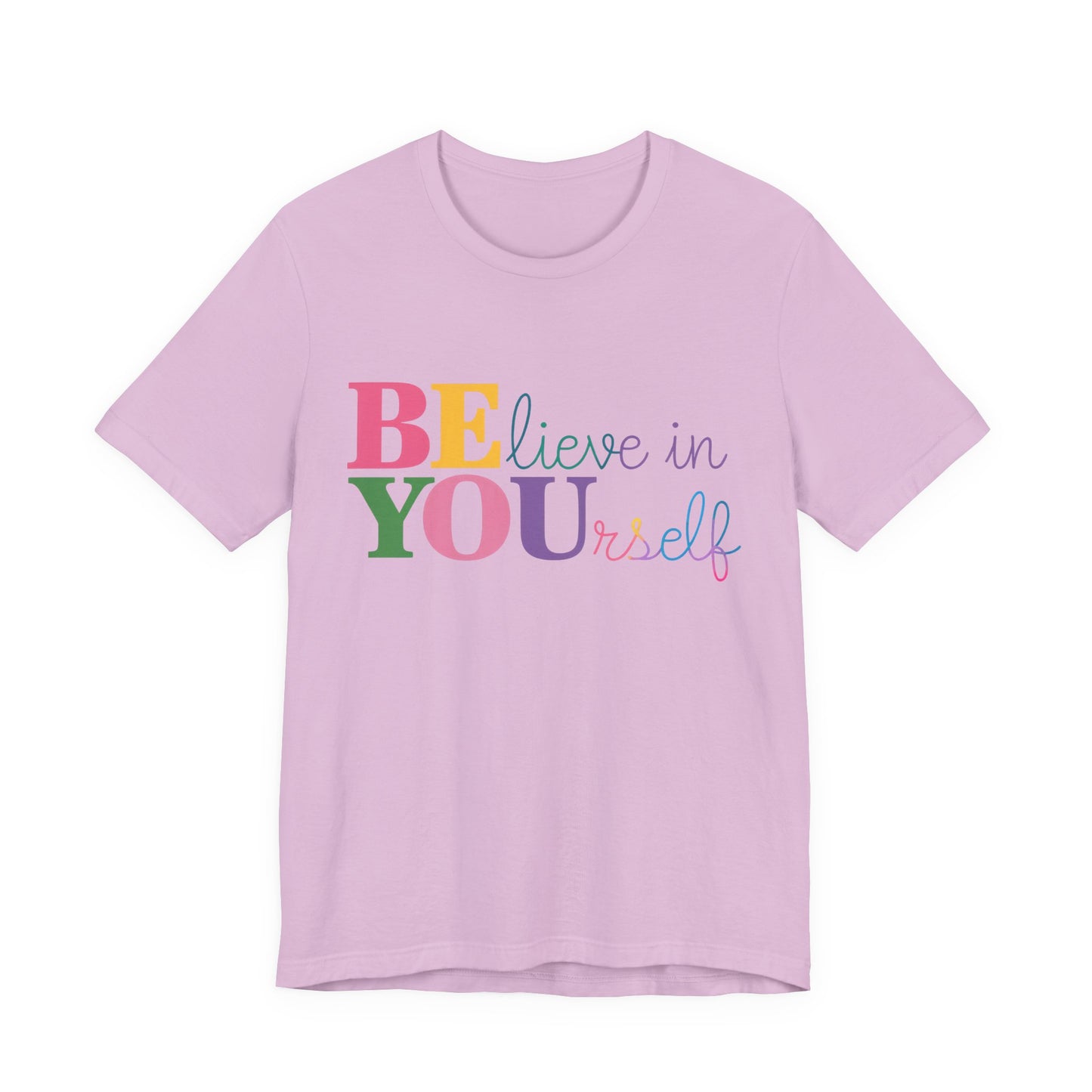 Believe in Yourself Colorblock Tee