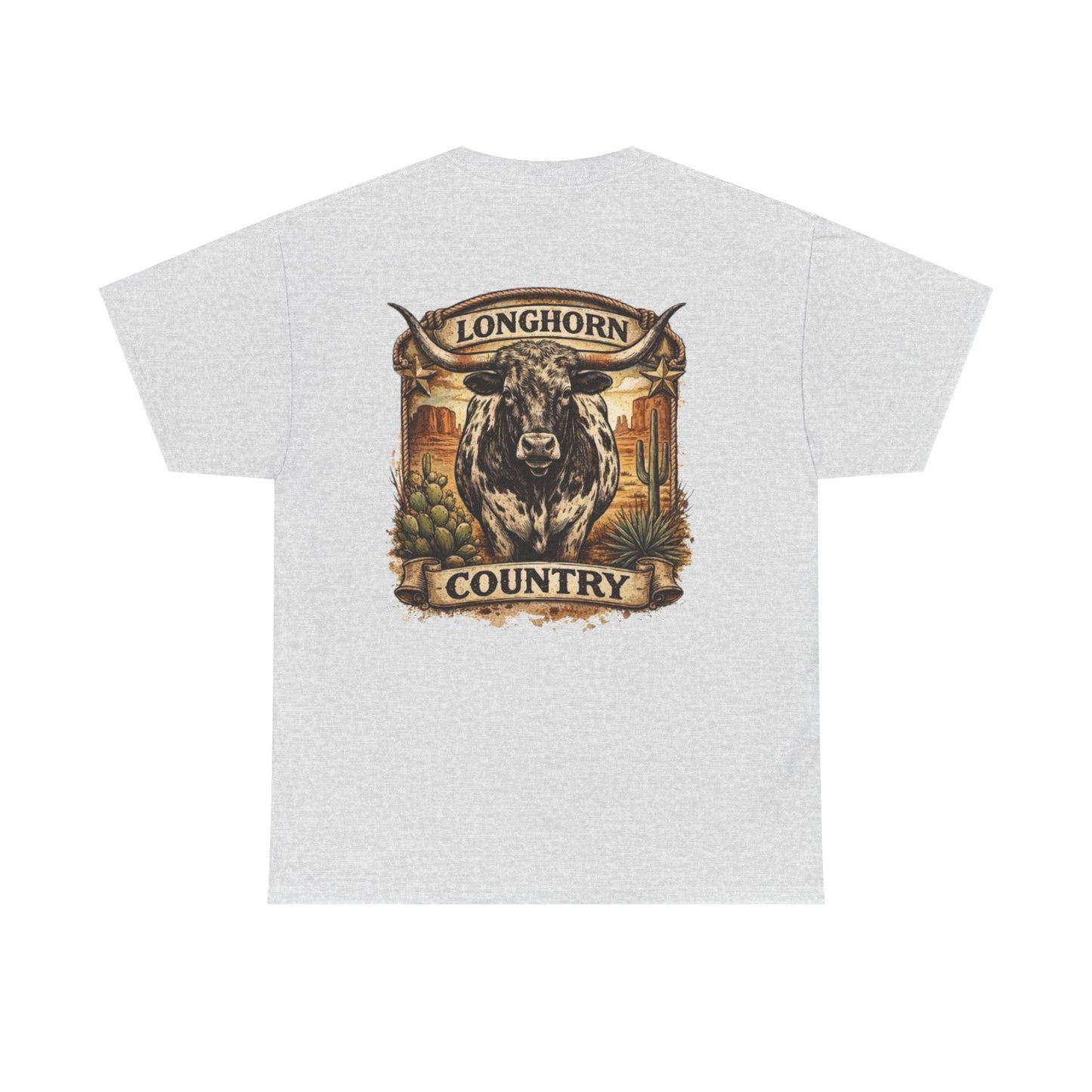 Longhorn Country Tee — Western Bull Graphic T-Shirt