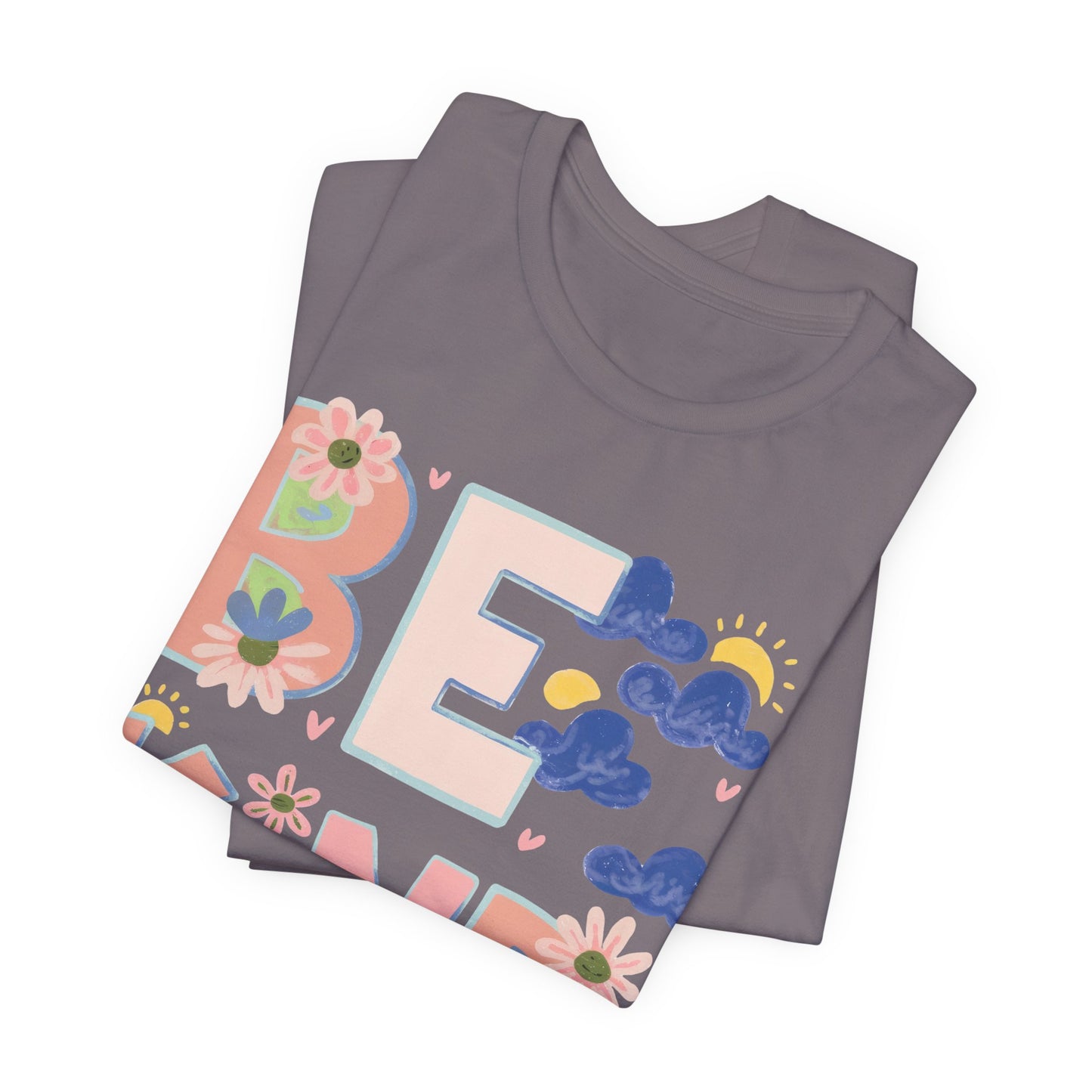 Be Kind Floral Tee — Positive Message Graphic T-Shirt