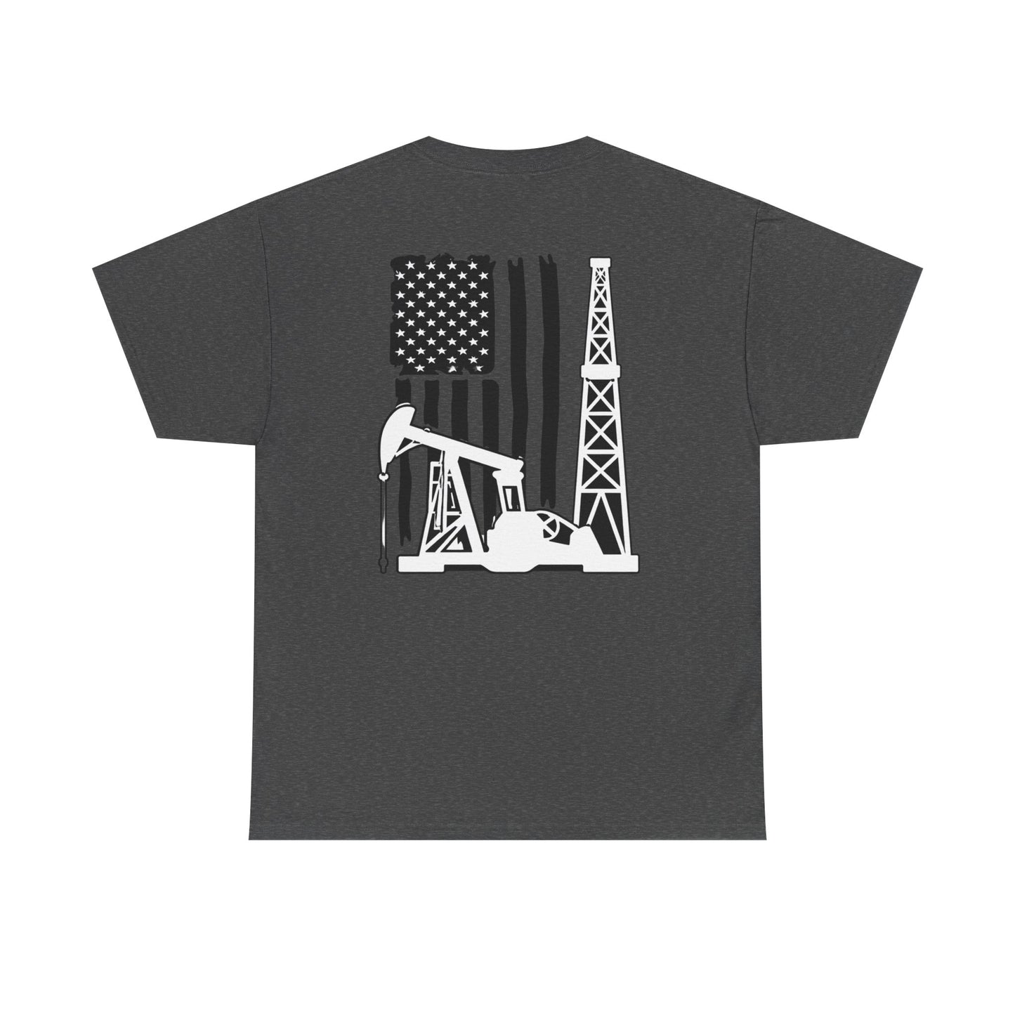 Oilfield Flag Tee — American Oil Rig Graphic T-Shirt