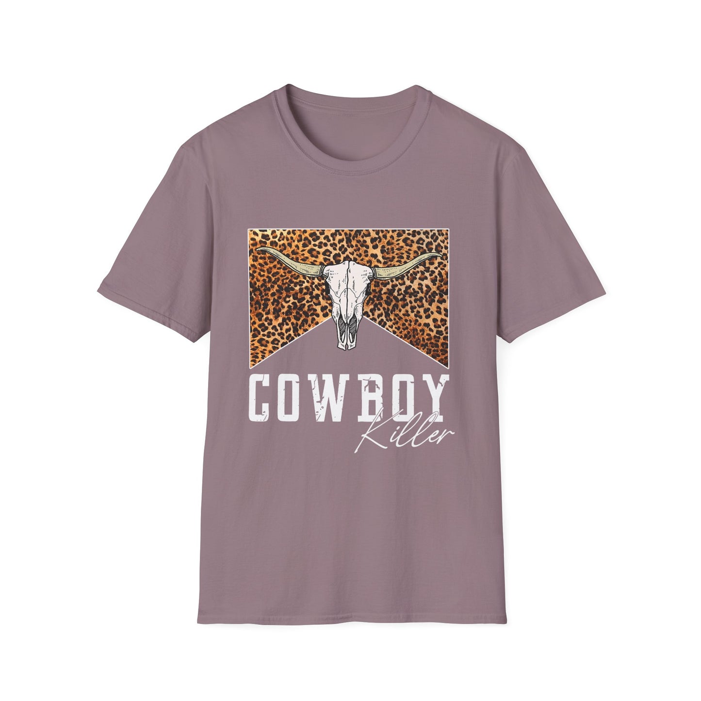 Cowboy Killer Graphic Tee – Leopard Skull Western T-Shirt