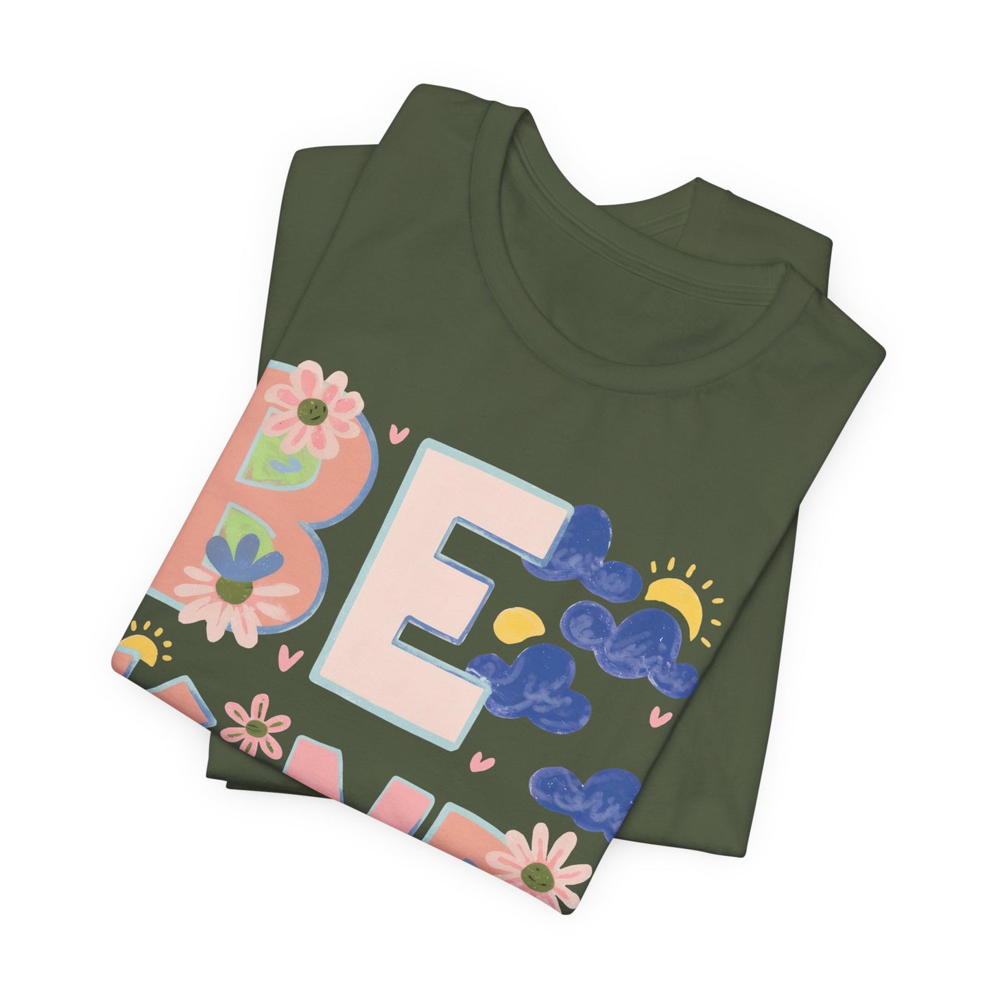 Be Kind Floral Tee — Positive Message Graphic T-Shirt