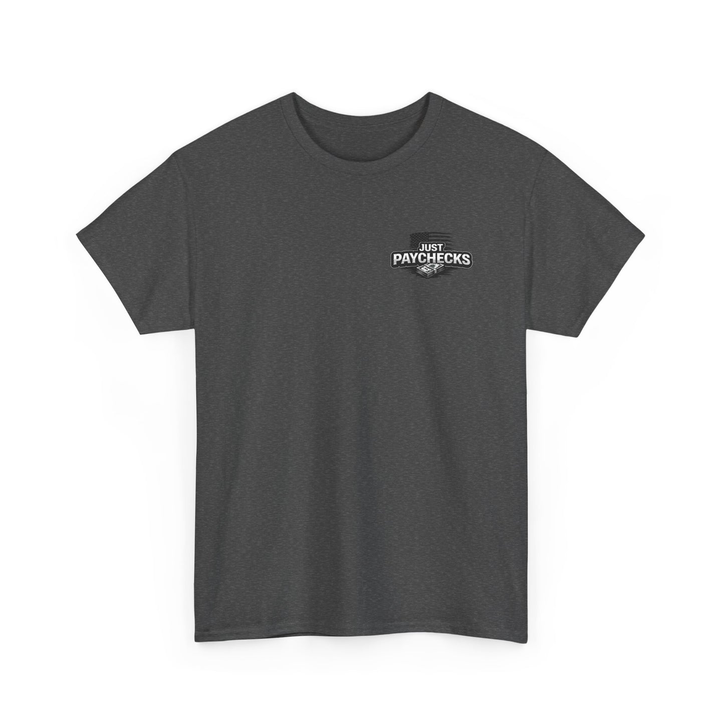 Truck Driver T-Shirt — "No Handouts Just Paychecks" Patriotic Semi-Truck Tee