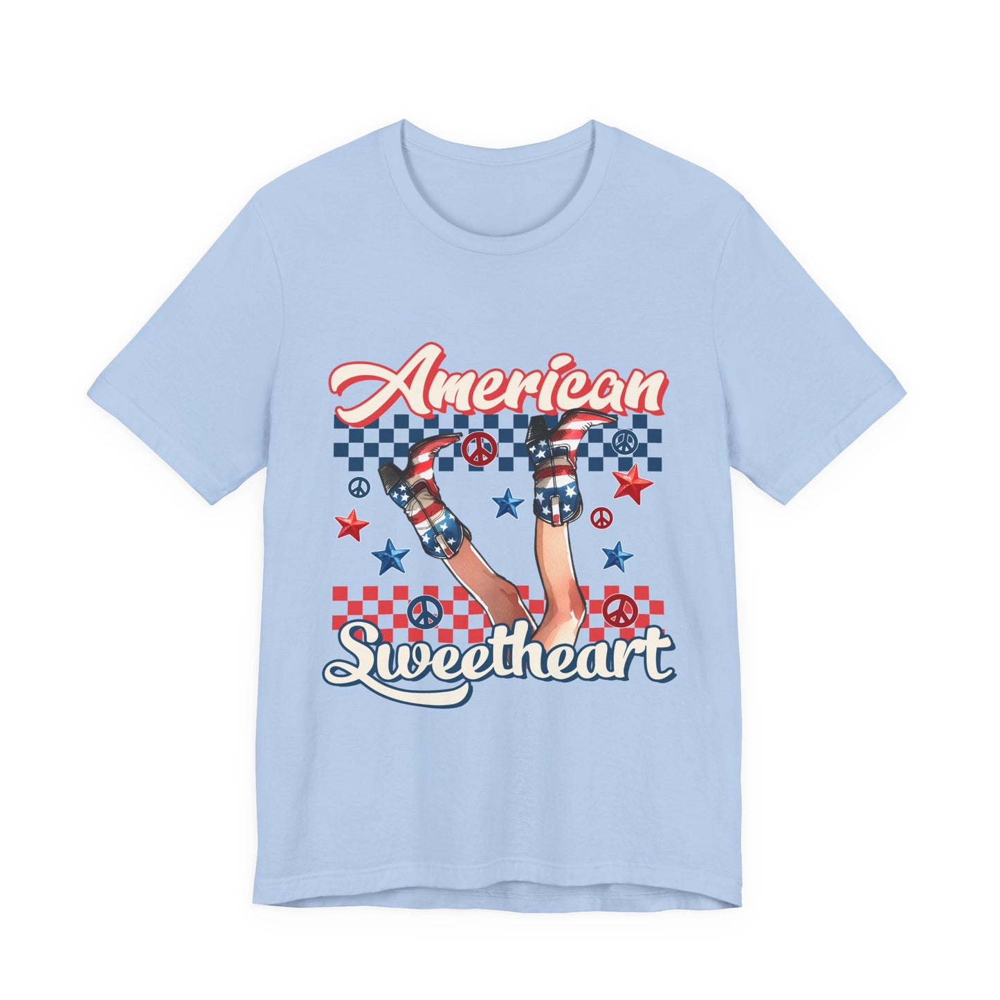 American Sweetheart T-Shirt — Retro Patriotic 4th of July Tee