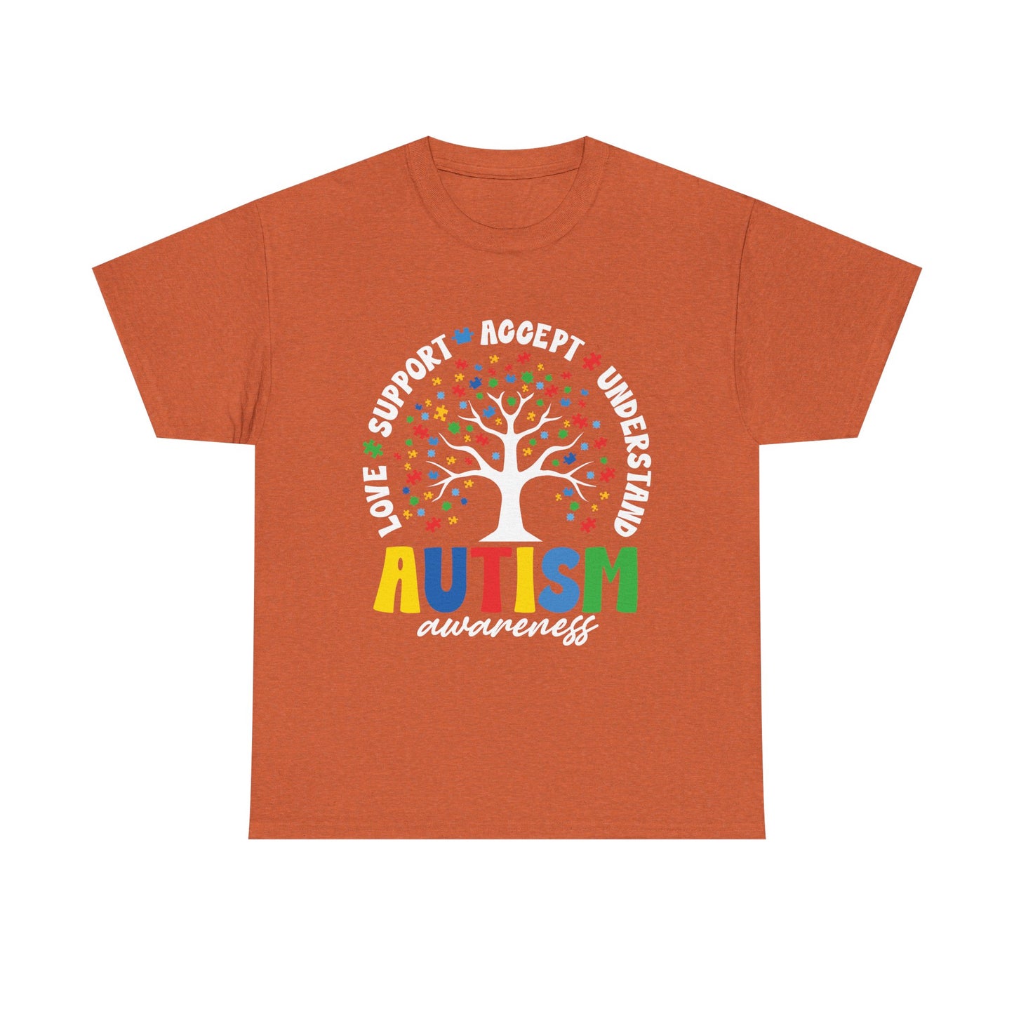 Autism Awareness T-Shirt – Colorful Puzzle Stars Tee