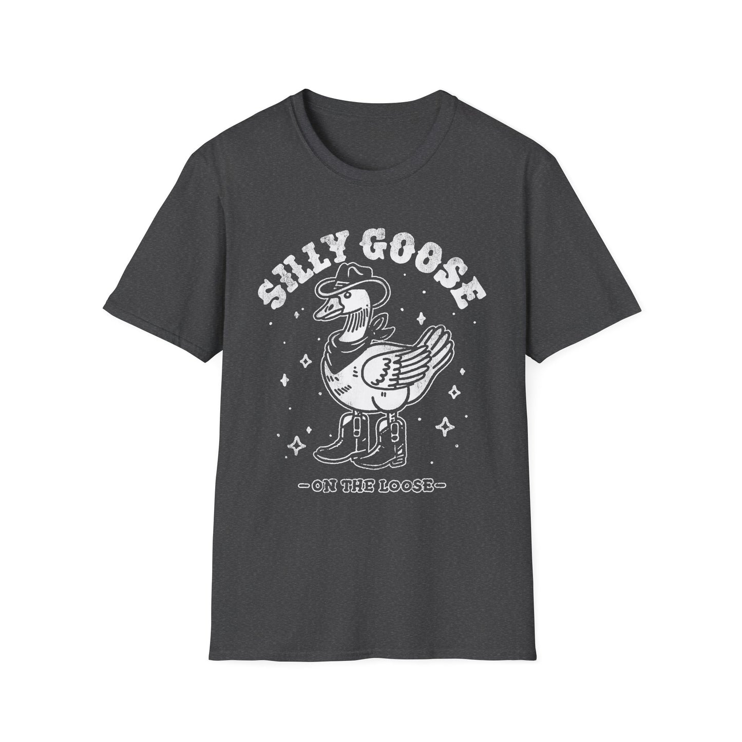 Silly Goose T-Shirt — Retro Cartoon Goose 'On the Loose' Graphic Tee