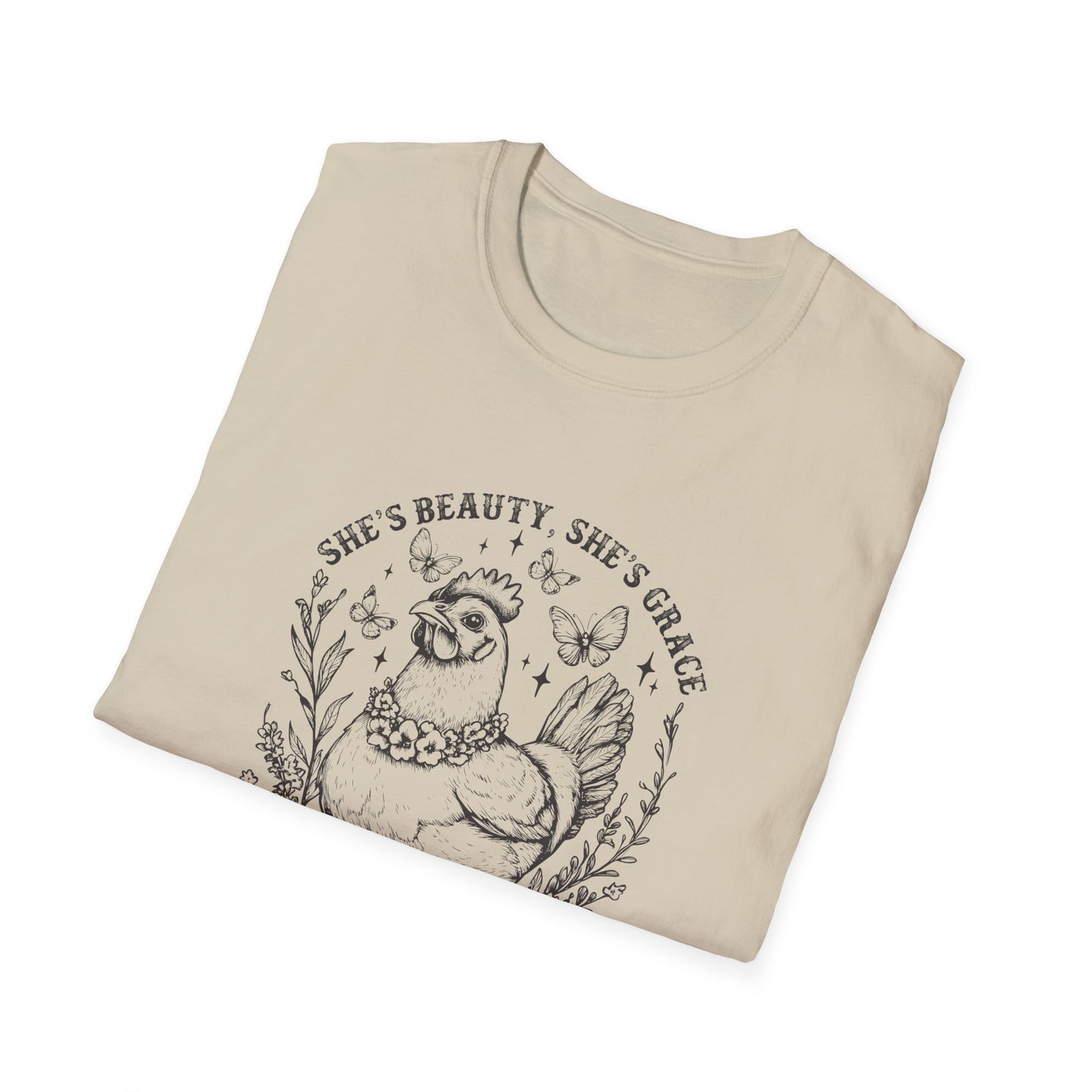 She'll Peck You In The Face Chicken T-Shirt – Funny Farmyard Hen Graphic Tee