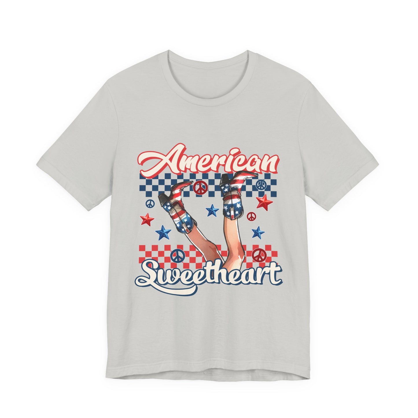 American Sweetheart T-Shirt — Retro Patriotic 4th of July Tee