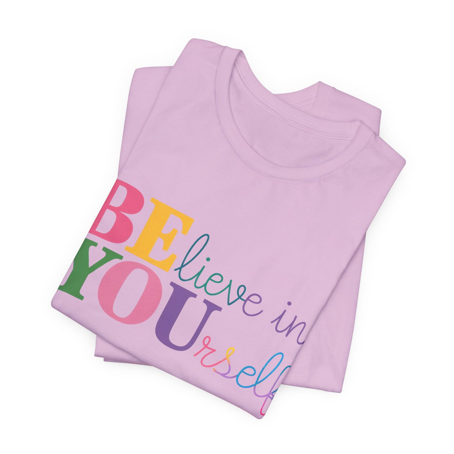 Believe in Yourself Colorblock Tee