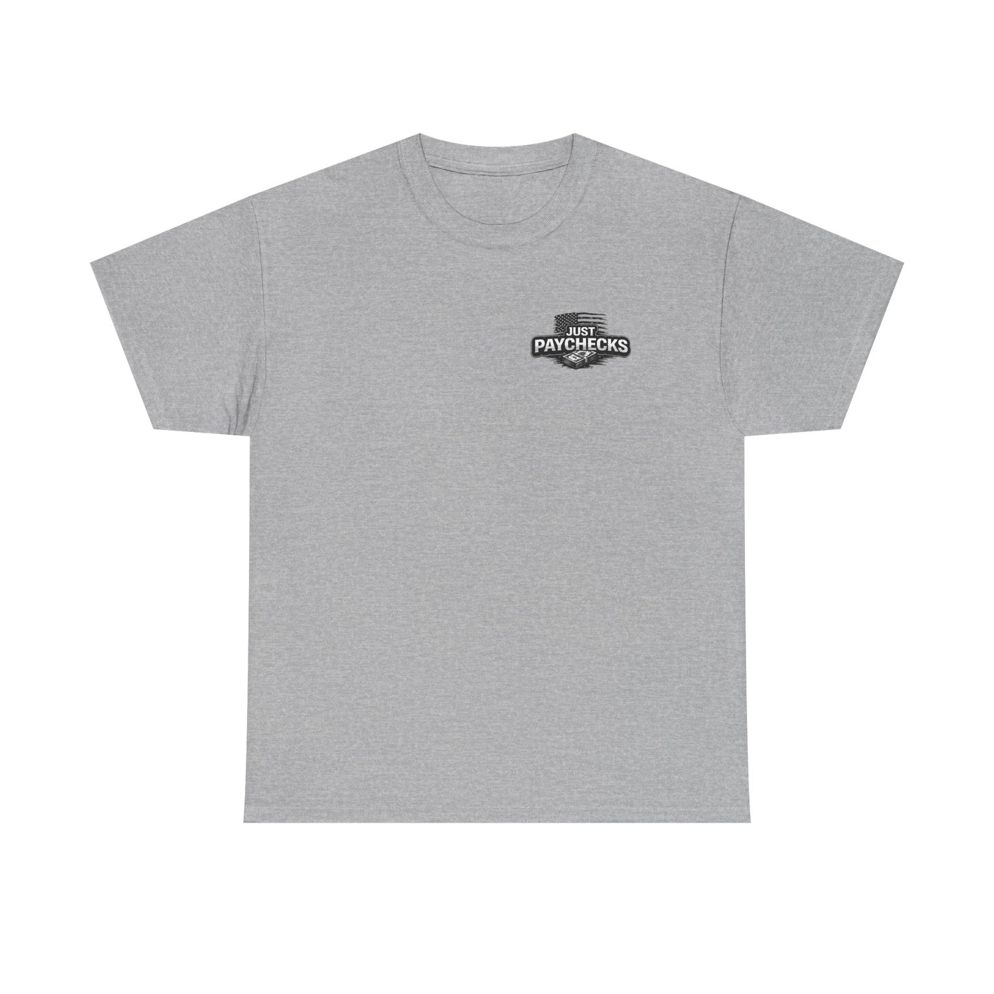 Truck Driver T-Shirt — "No Handouts Just Paychecks" Patriotic Semi-Truck Tee