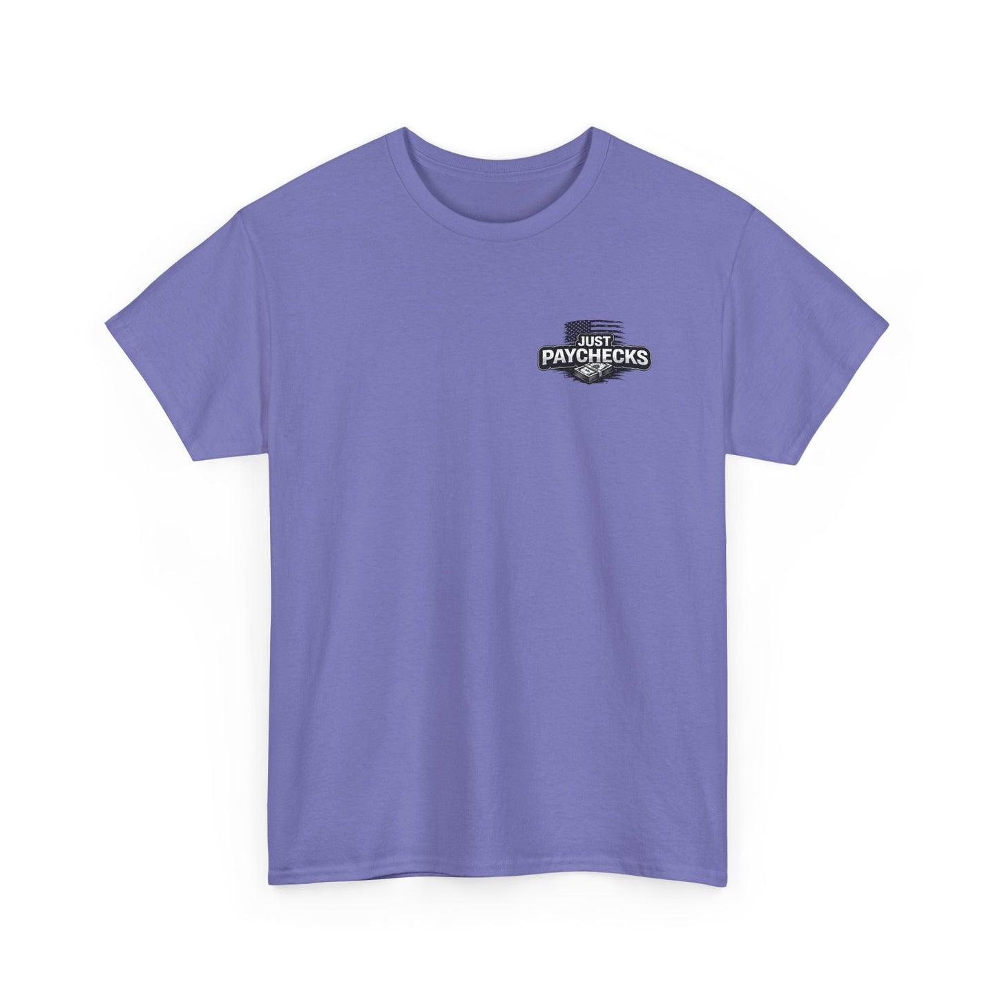 Truck Driver T-Shirt — "No Handouts Just Paychecks" Patriotic Semi-Truck Tee