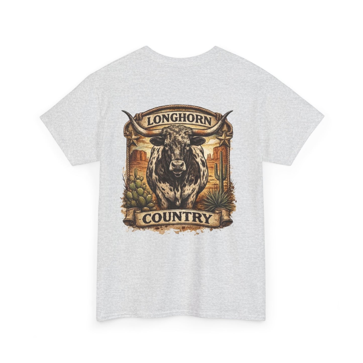 Longhorn Country Tee — Western Bull Graphic T-Shirt