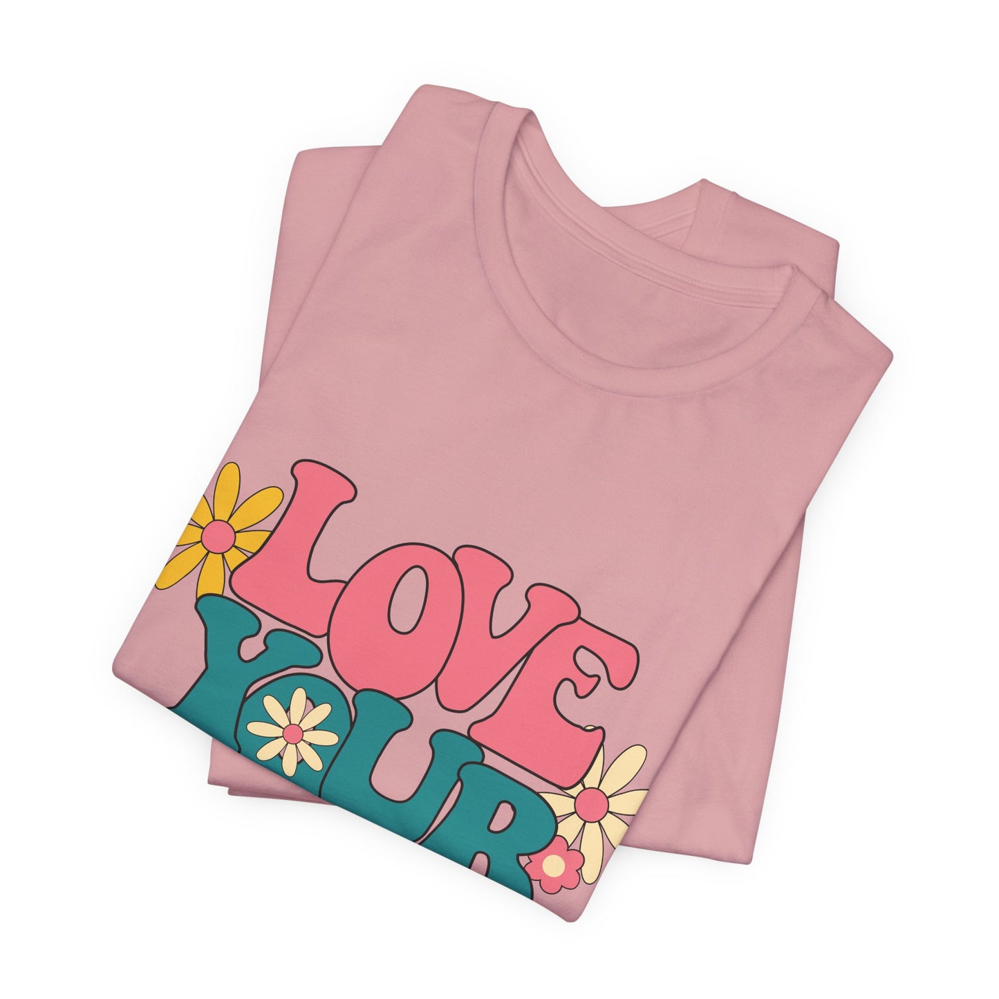 Love Your Self Retro Floral Tee