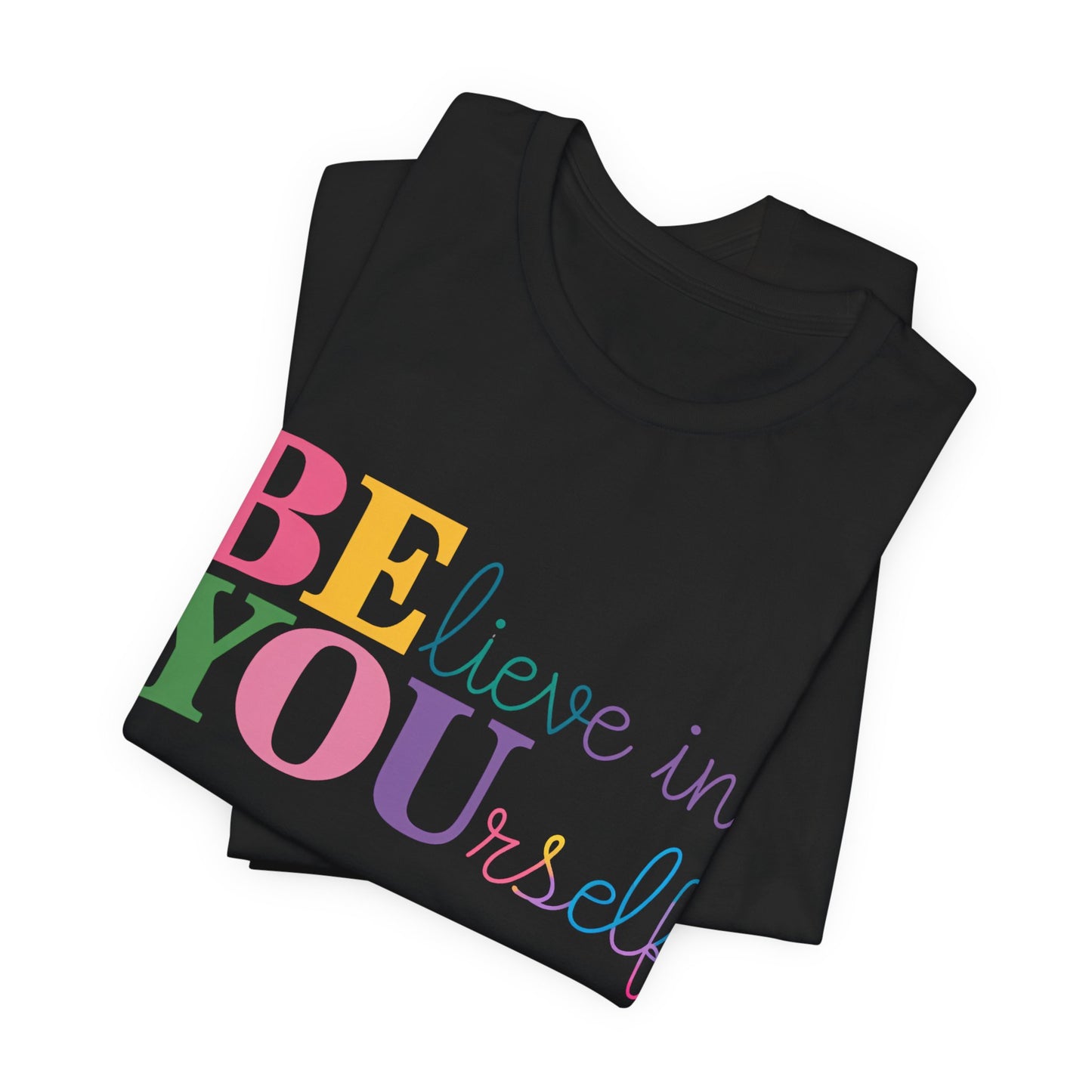 Believe in Yourself Colorblock Tee
