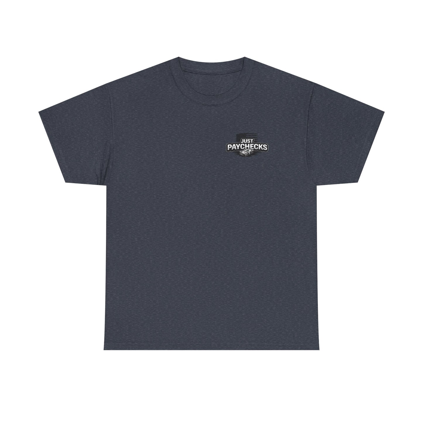 Truck Driver T-Shirt — "No Handouts Just Paychecks" Patriotic Semi-Truck Tee