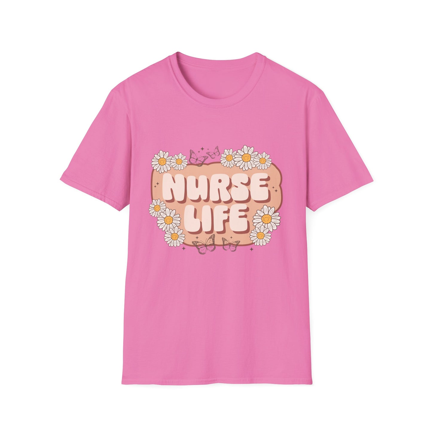 Nurse Life T‑Shirt — Floral Daisy Retro Nurse Tee