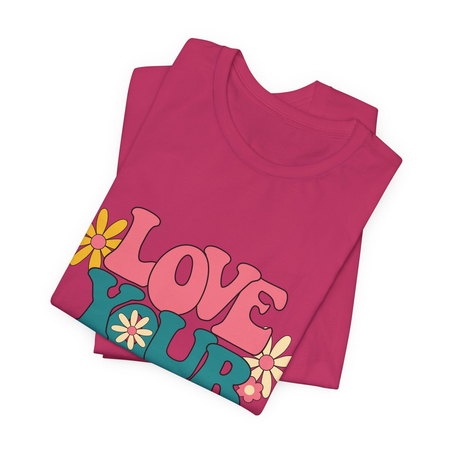 Love Your Self Retro Floral Tee