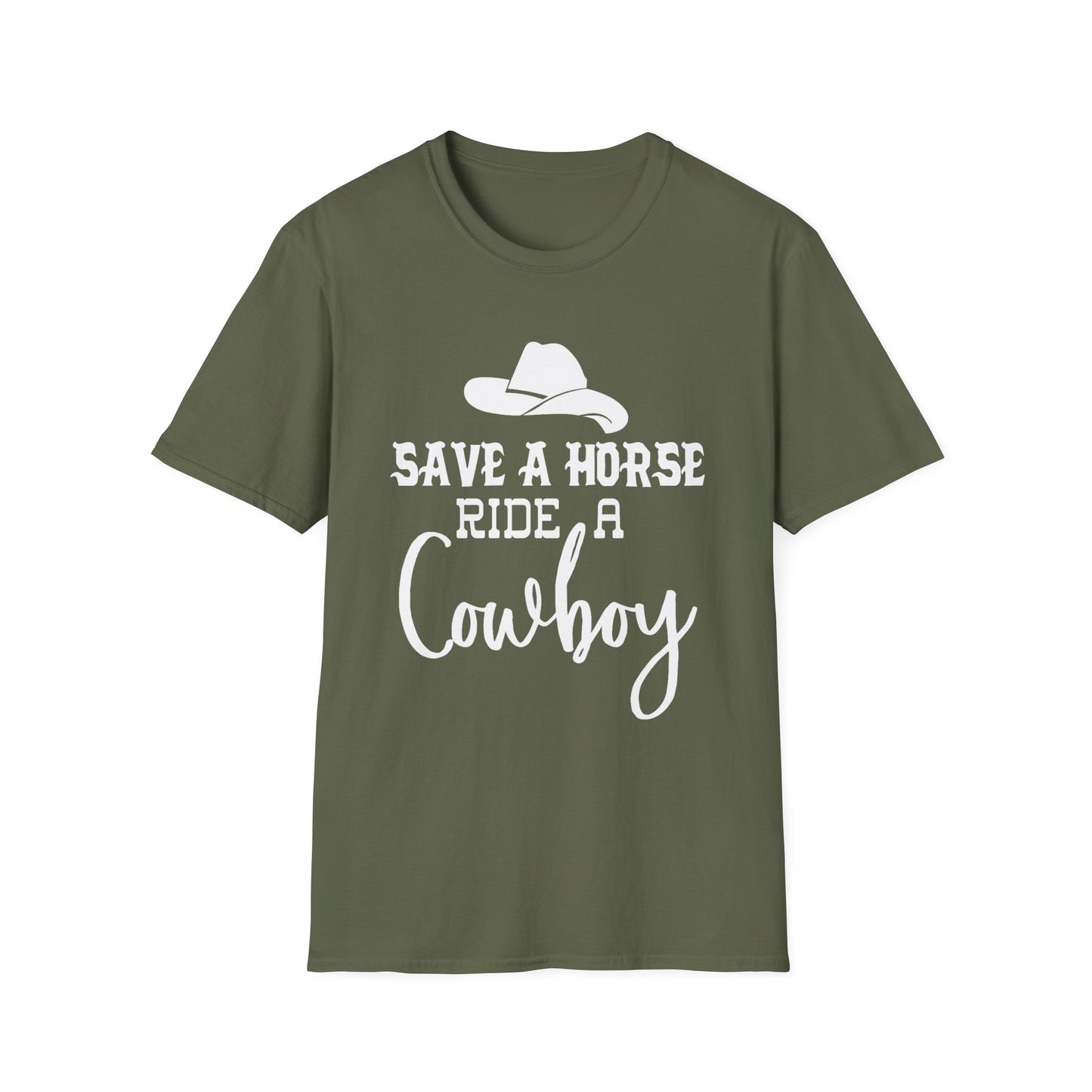 Save a Horse Ride a Cowboy T-Shirt – Western Cowboy Hat Graphic Tee