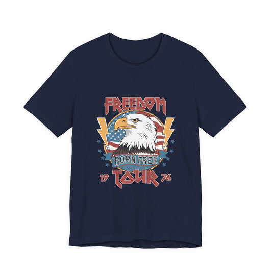 Freedom Born Free Tour Tee — Vintage American Eagle Patriotic T‑Shirt