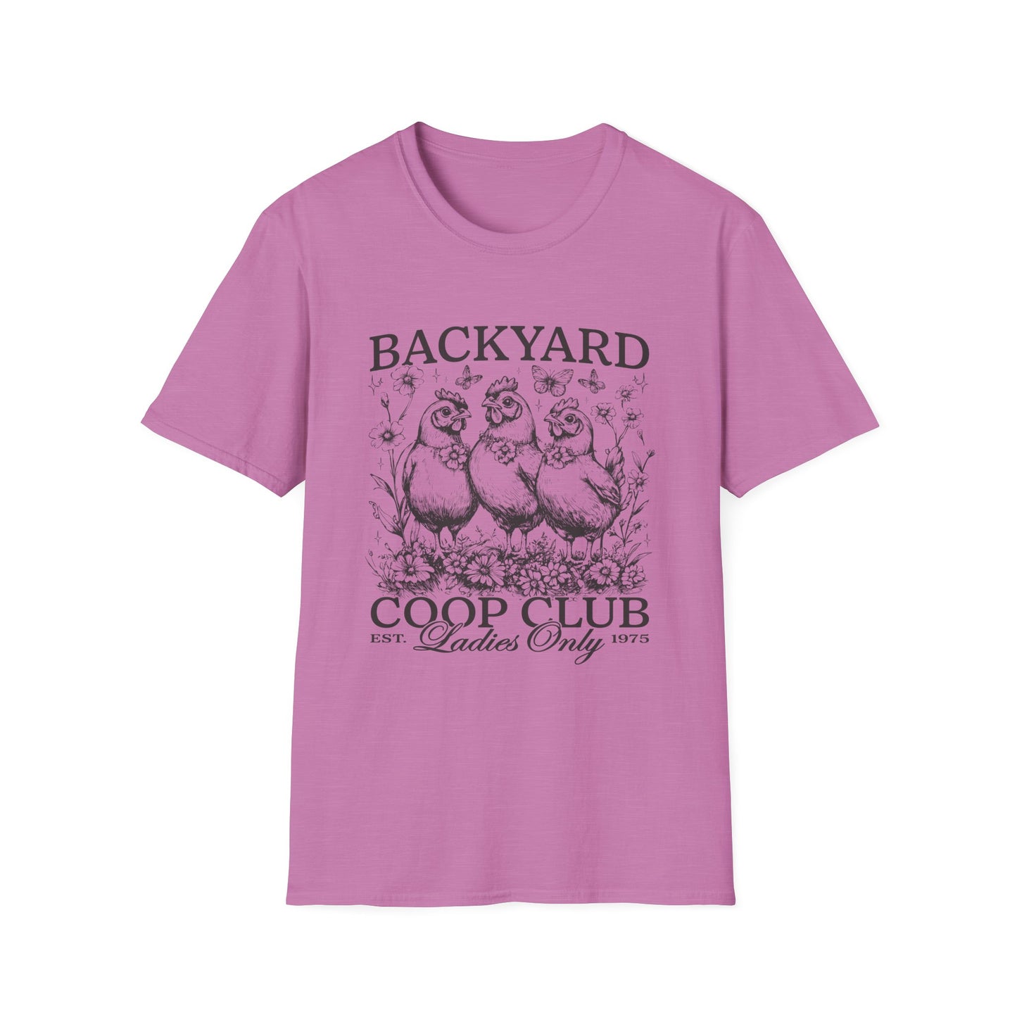 Backyard Coop Club T-Shirt — 'Ladies Only' Vintage Chicken Farm Tee
